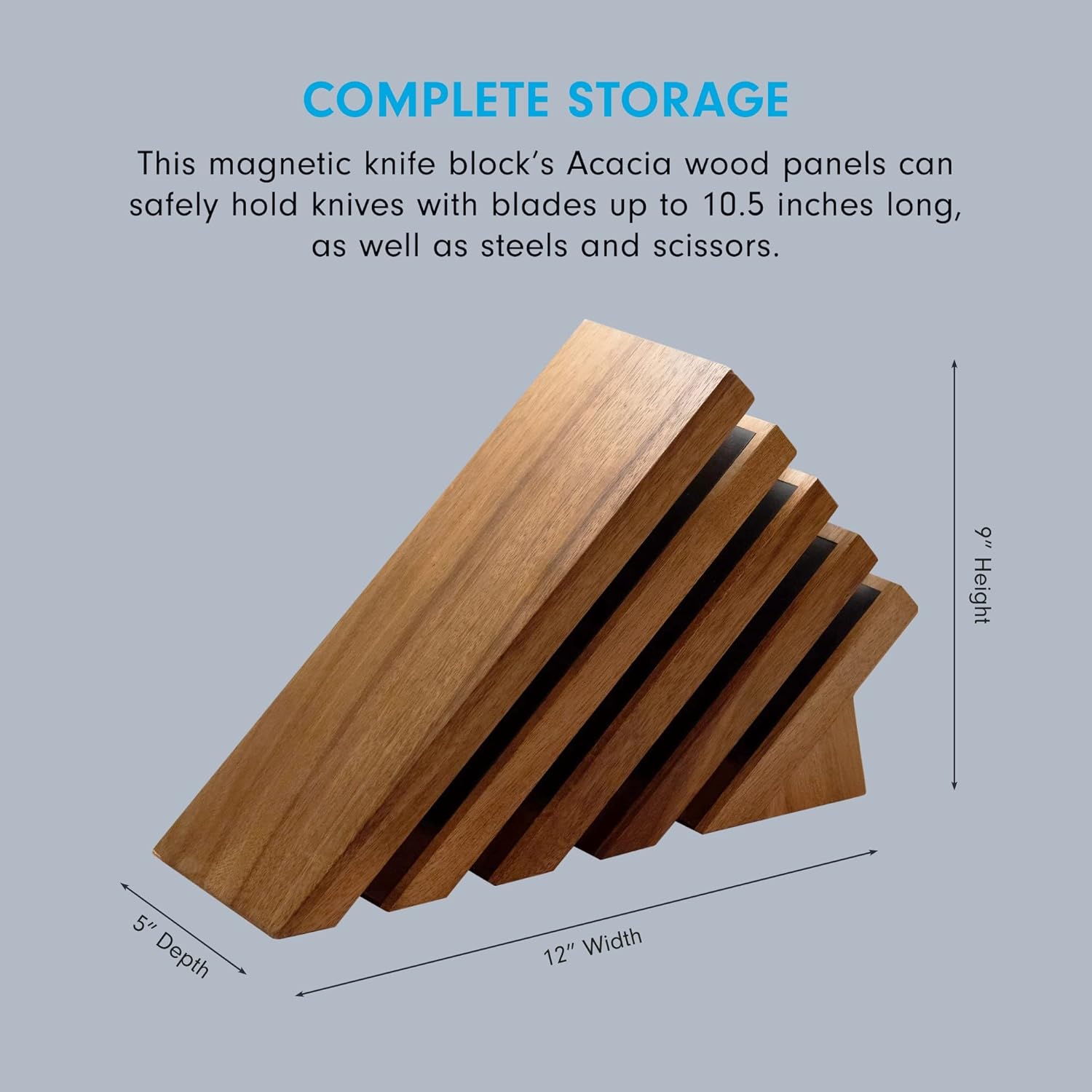 Magnetic Knife Block with UV Lighting