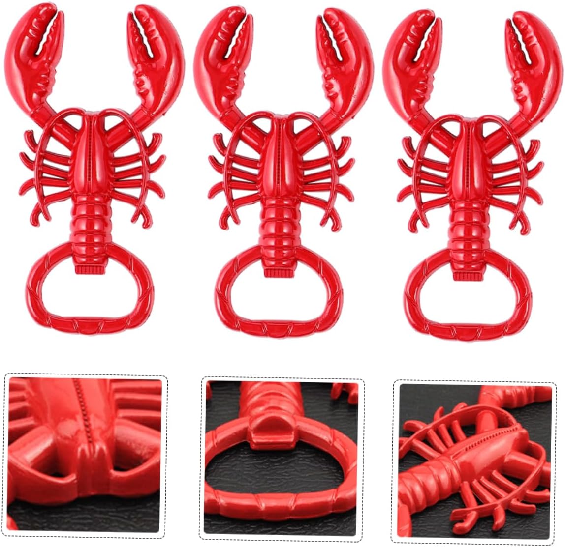 3pcs Funny Zinc Alloy Bottle Opener Keychain