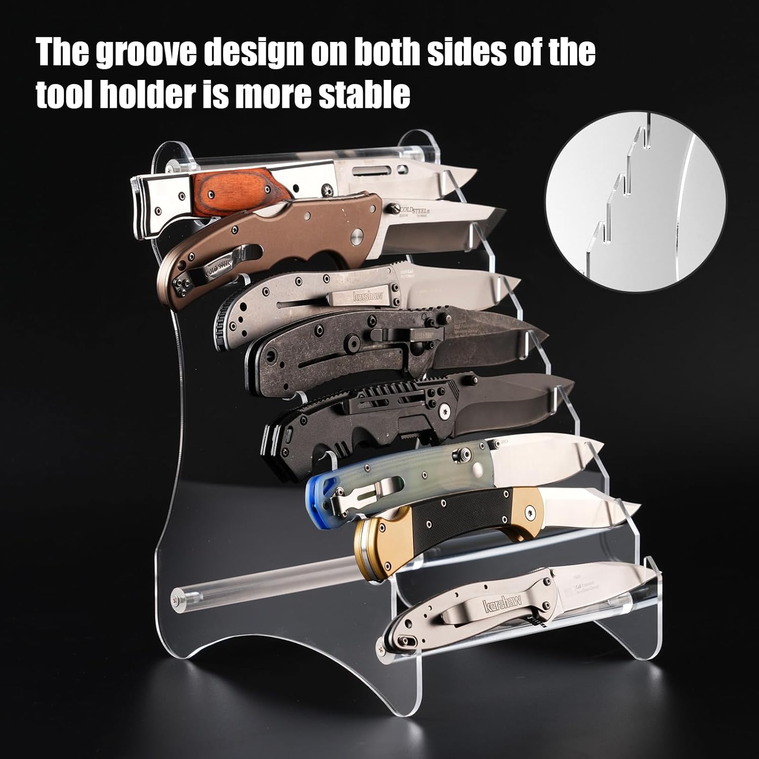 Biobasedon Acrylic Knife Display Stand