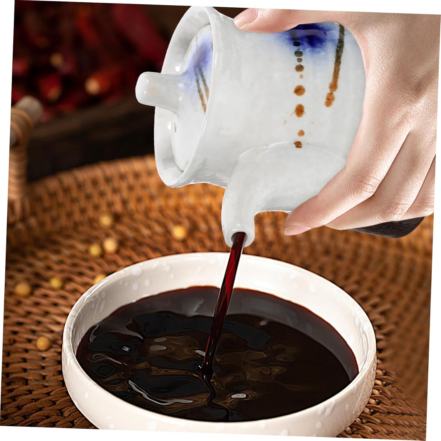 FE Aloha Japanese Style Ceramic Soy Sauce Dispenser