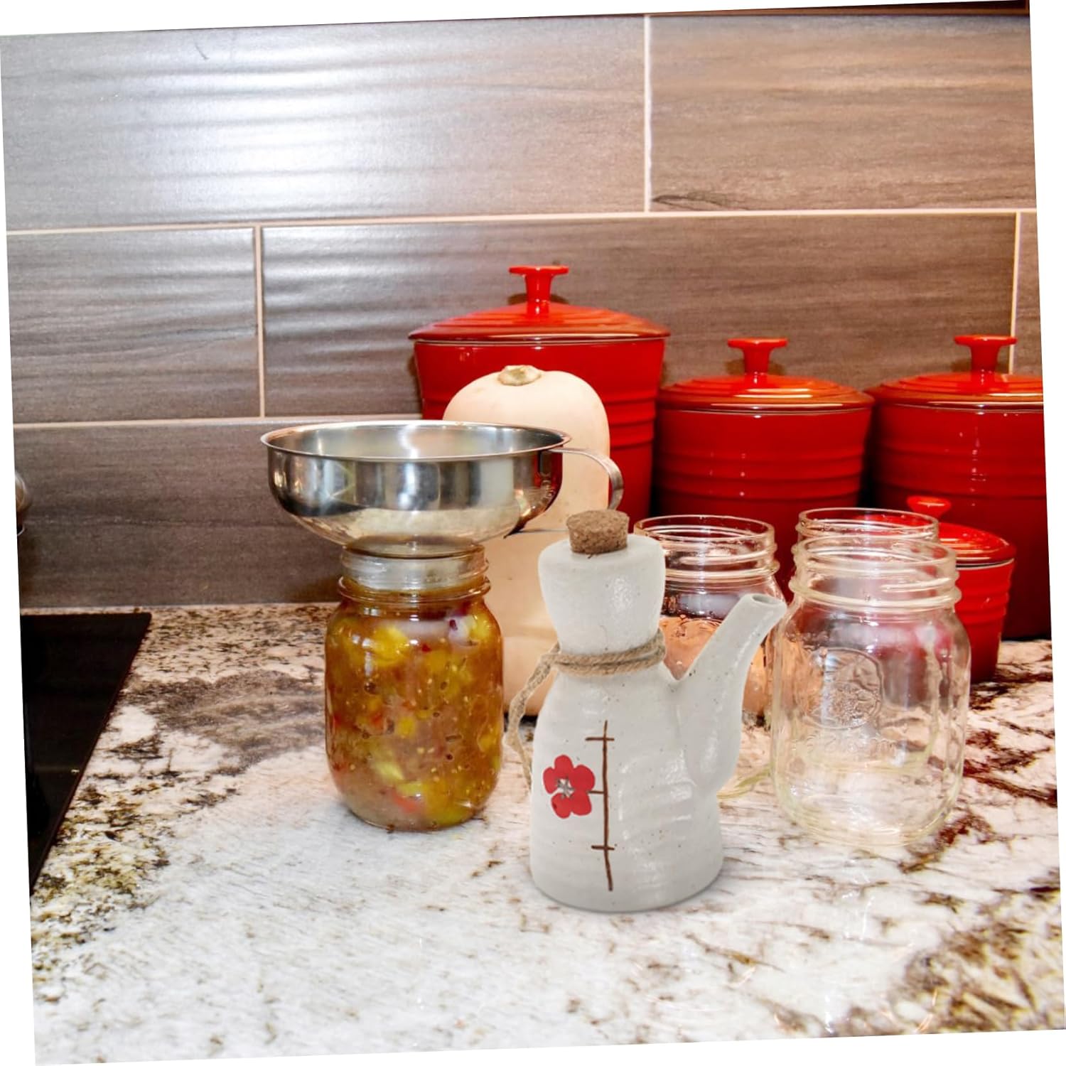 Sturdy Ceramic Oil Dispenser for Soy Sauce Vinegar