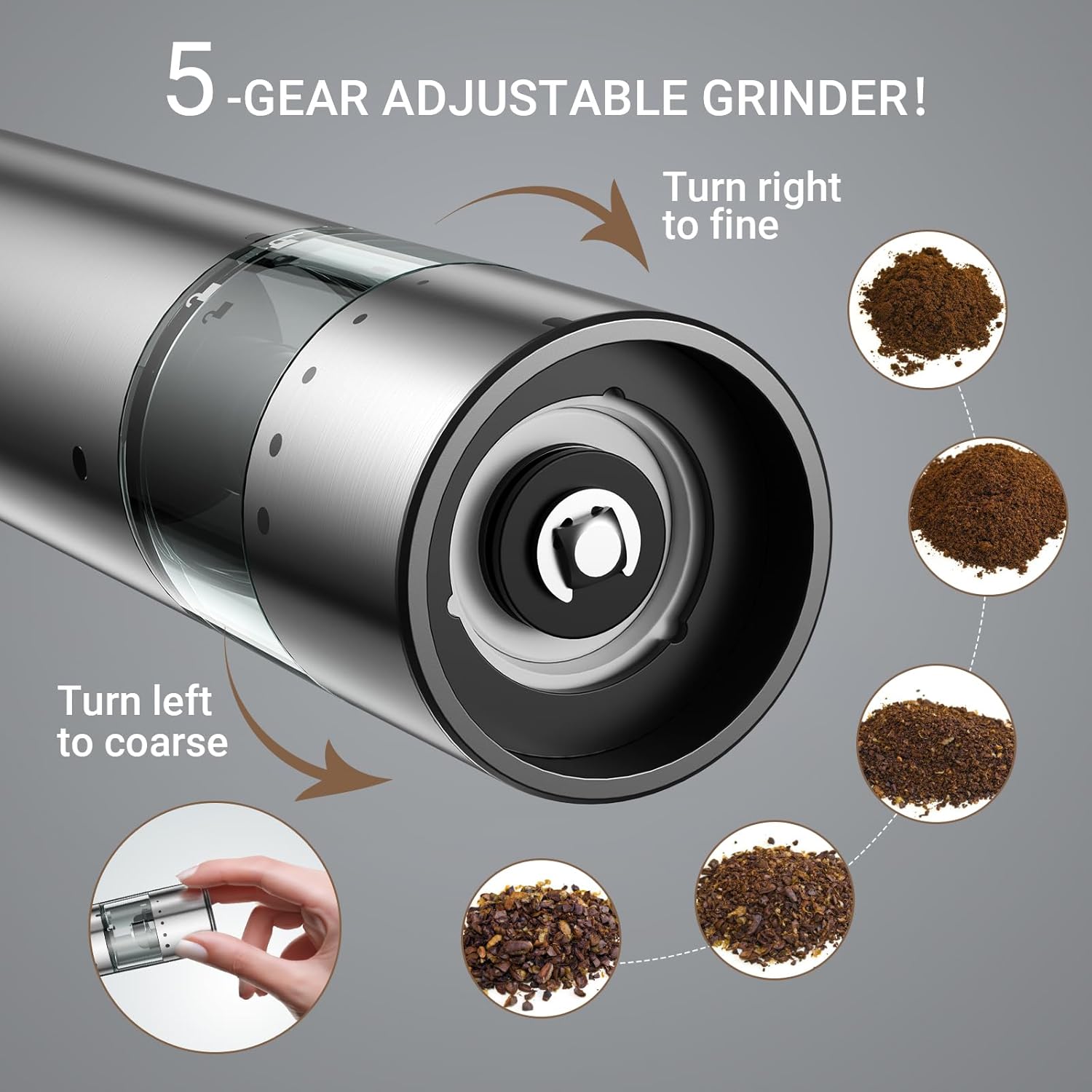Versatile Salt Pepper Grinder Set