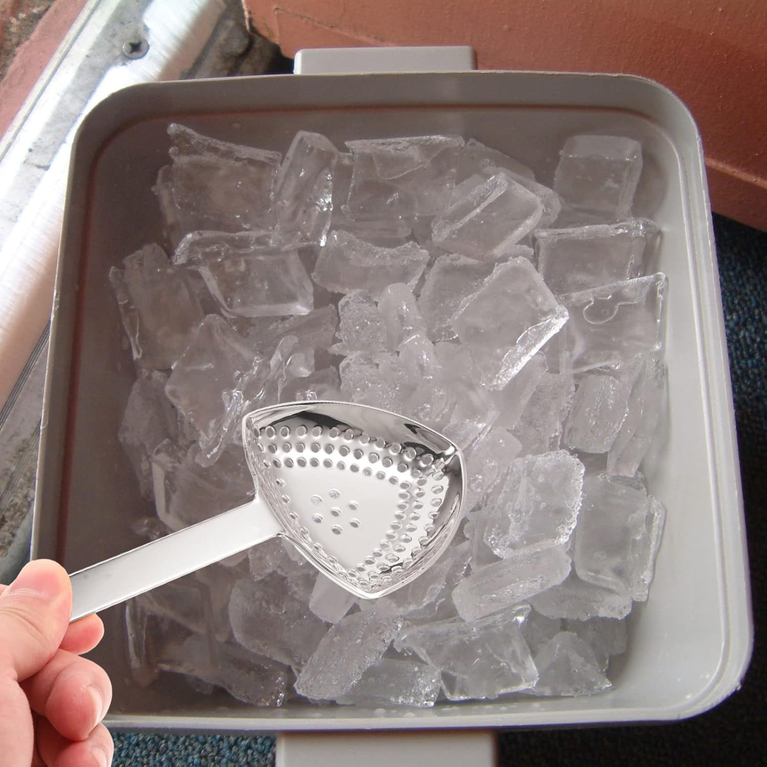 Hemoton Stainless Steel Cocktail Strainer - Bar Kitchen Essential