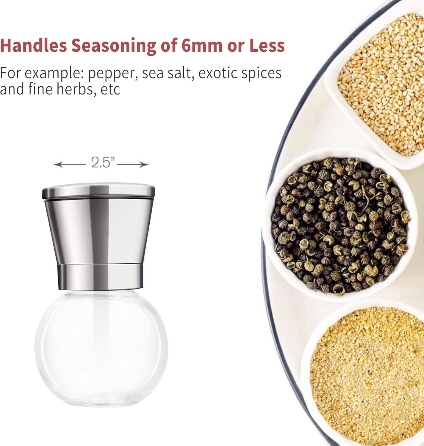 Bonris Salt Pepper Grinder Set