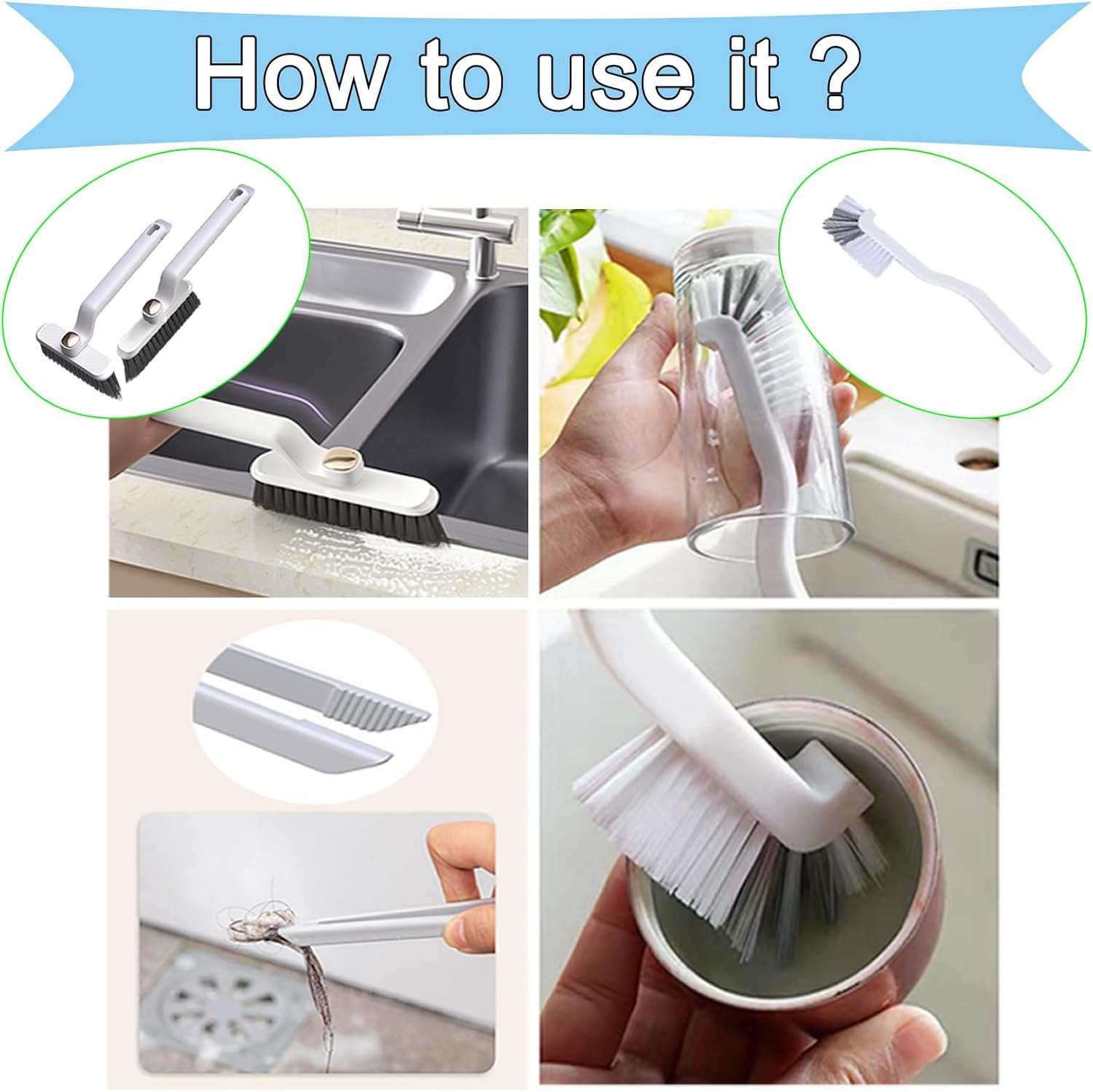 12-Piece Multi-Function Crevice Brush Kit