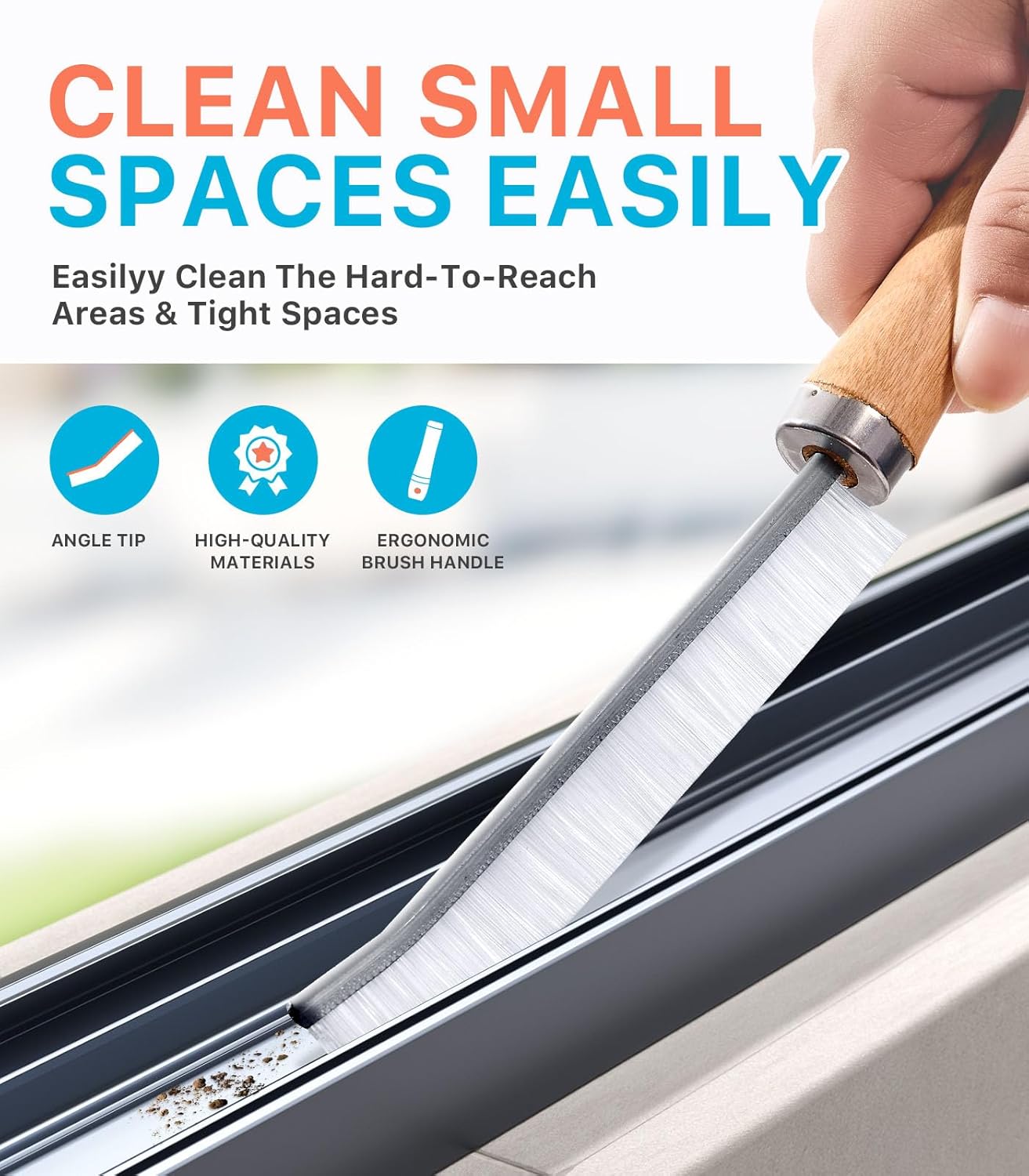 4-Piece Crevice Cleaning Brush Set
