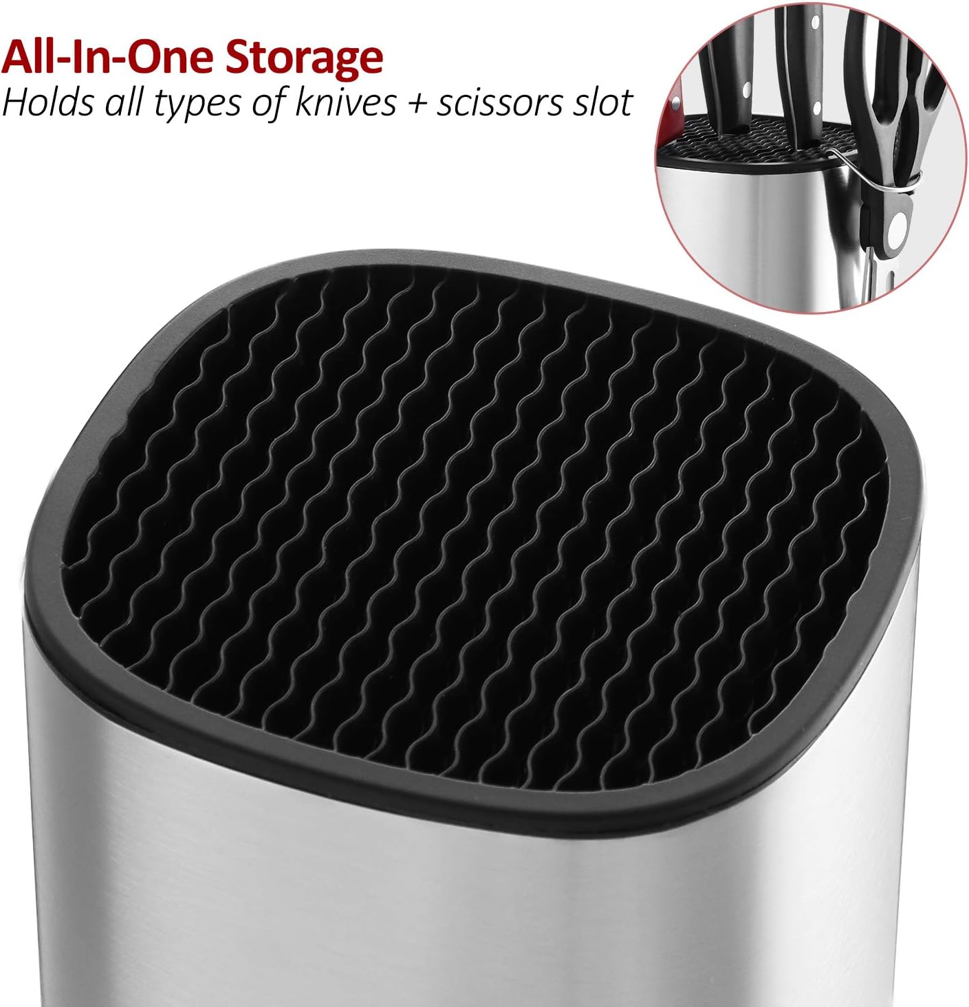 Stainless Steel Knife Block