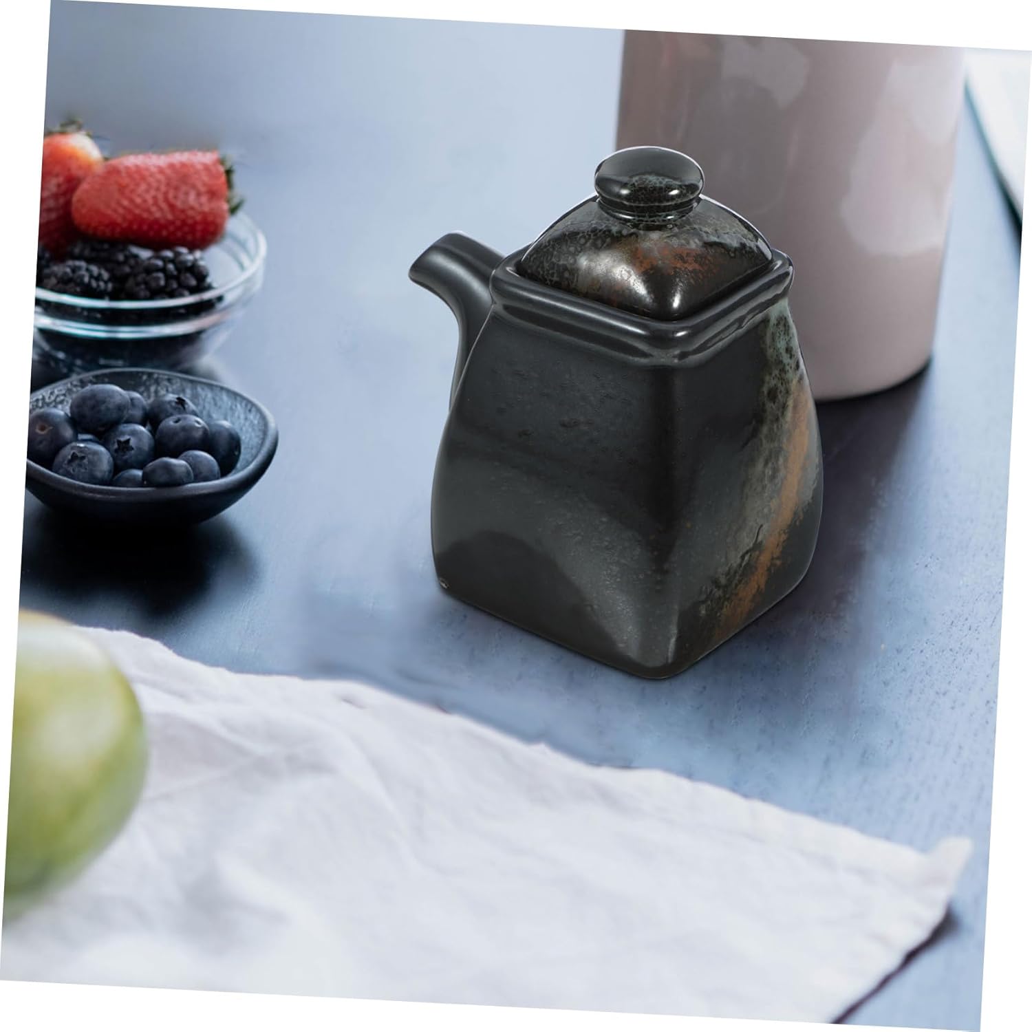 Japanese Soy Sauce Dispenser Ceramic Kitchen Ose Gaseru Oiw Shell 95mm