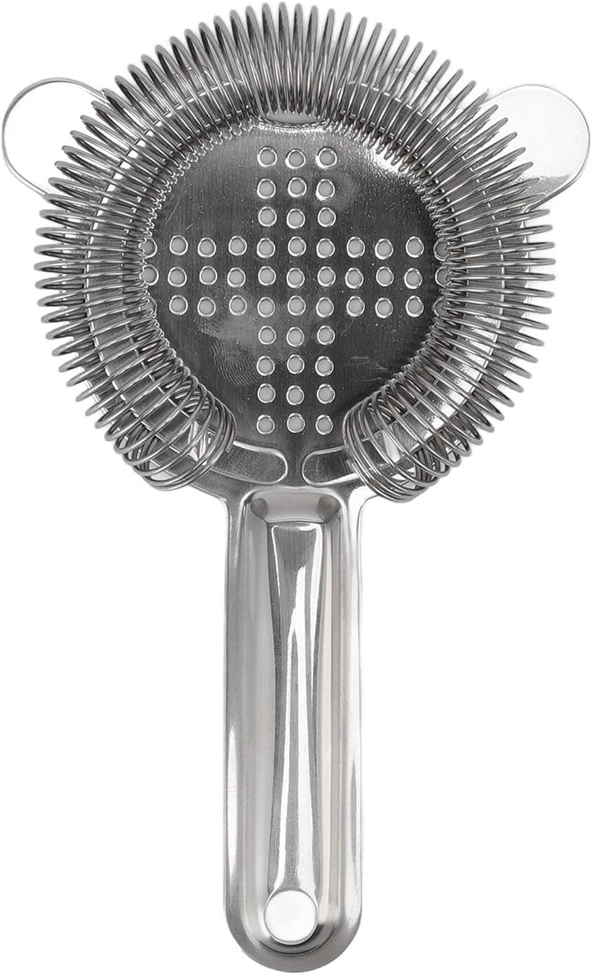 Premium 304 Stainless Steel Cocktail Strainer - Perfect for Home Restaurant Use