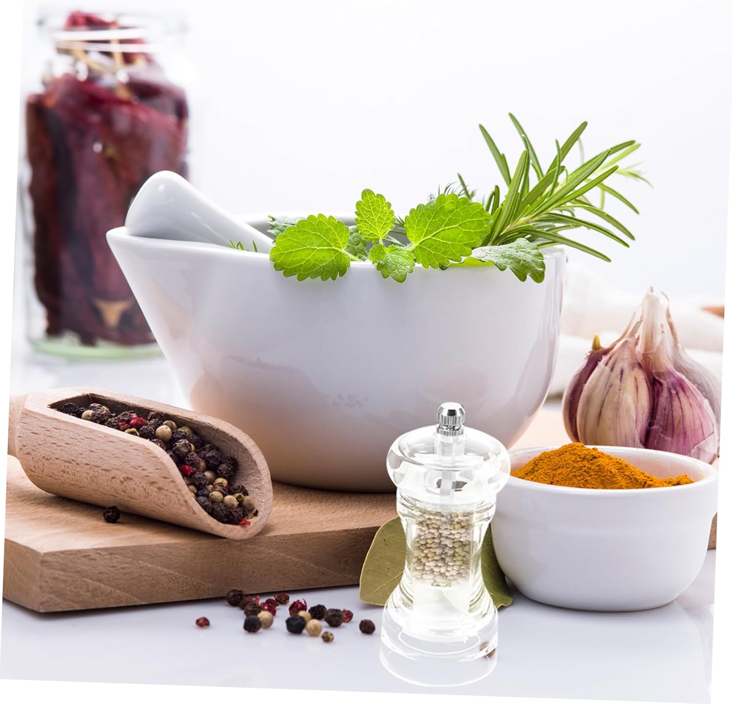 Acrylic Condiment Bottle Pepper Mill Shaker Salt Pepper Mill Set
