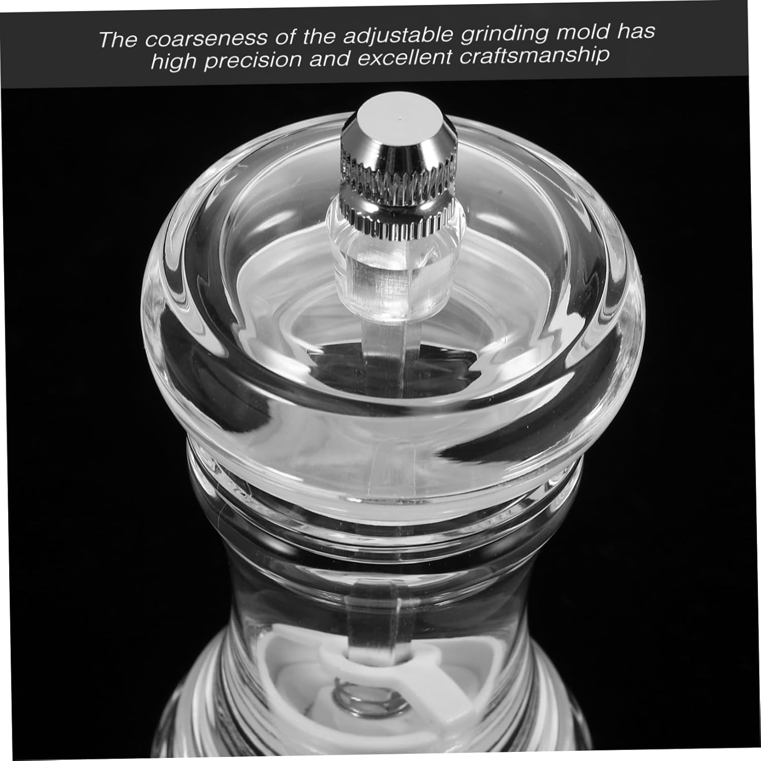 Acrylic Condiment Bottle Pepper Mill Shaker Salt Pepper Mill Set