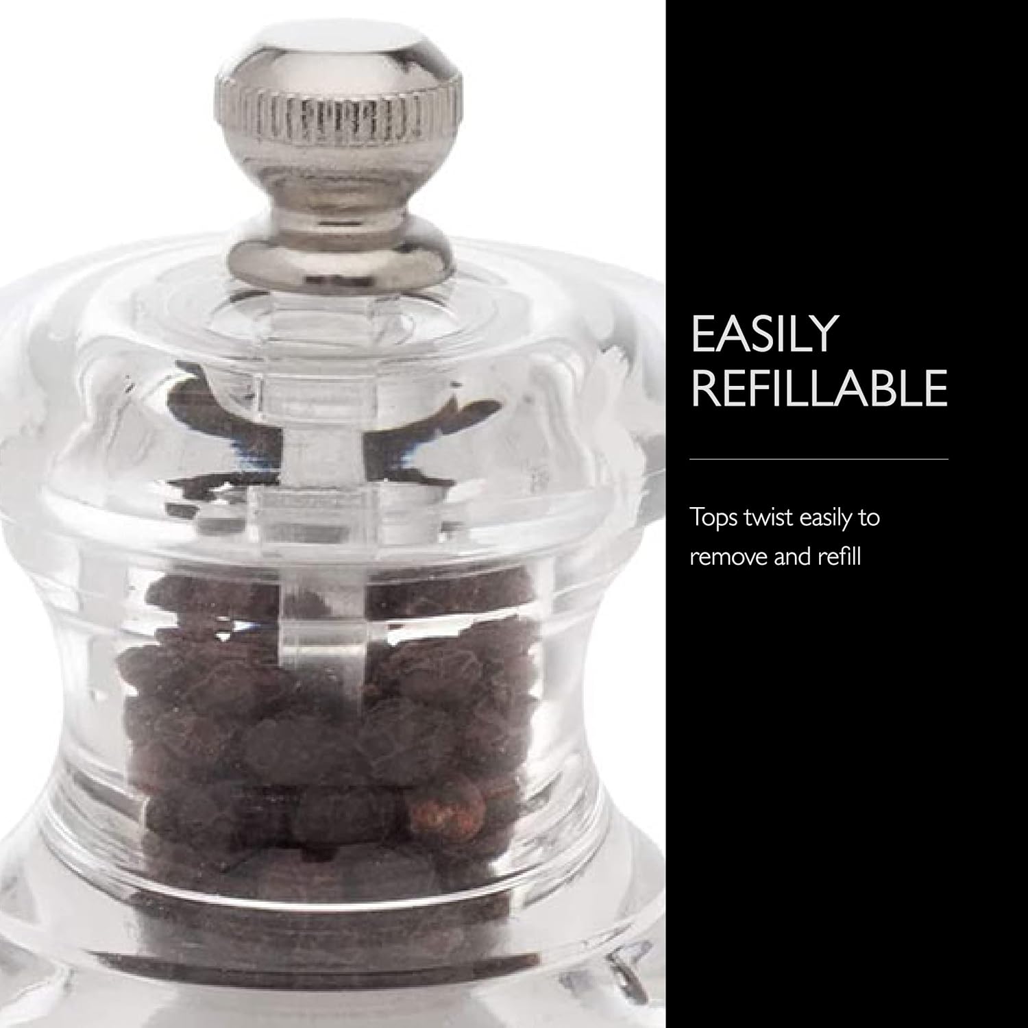 Cole Mason Button Mini Salt Pepper Mill Gift Set