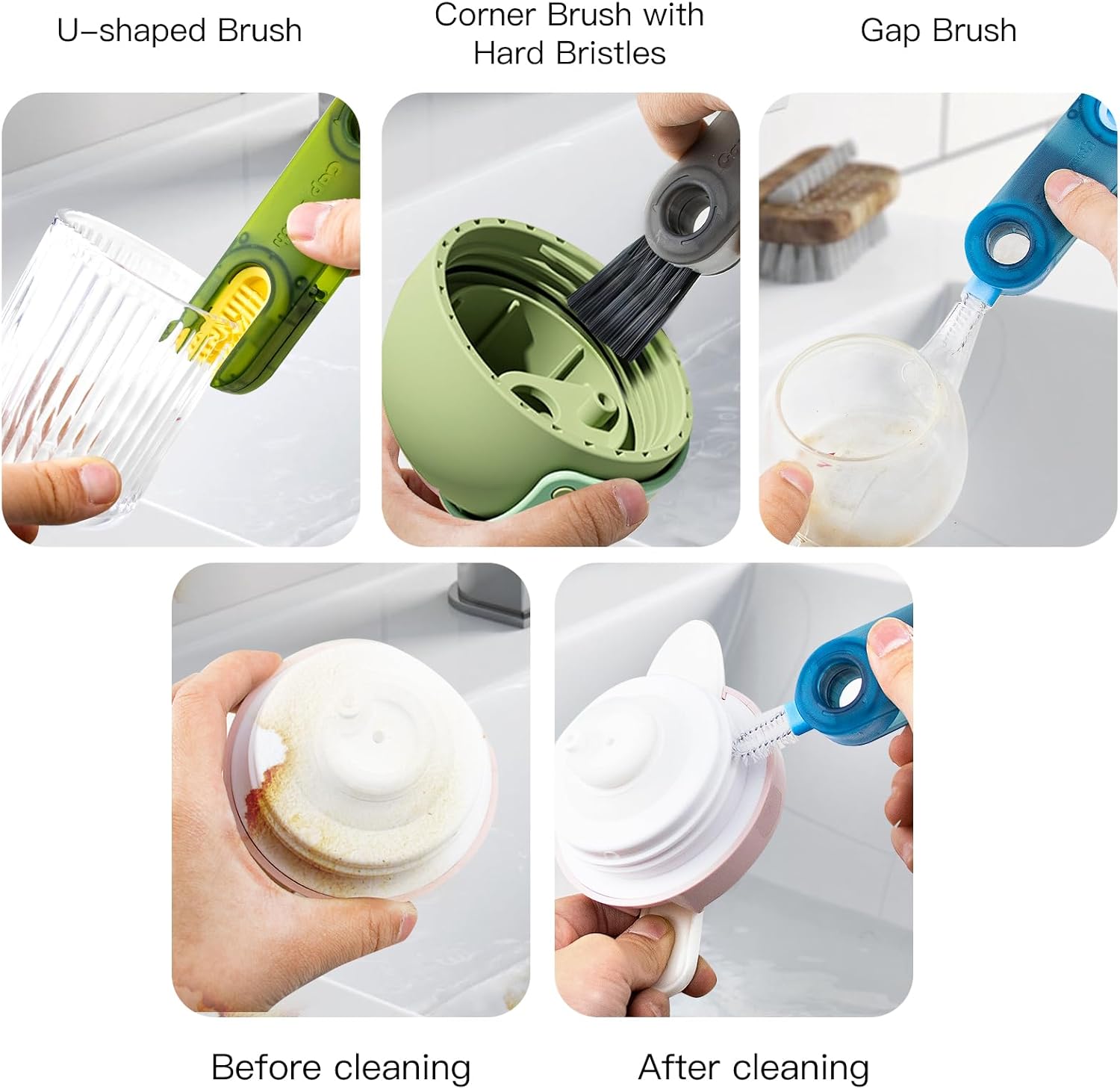 BEABOY 3 in 1 Multifunctional Cleaning Brush