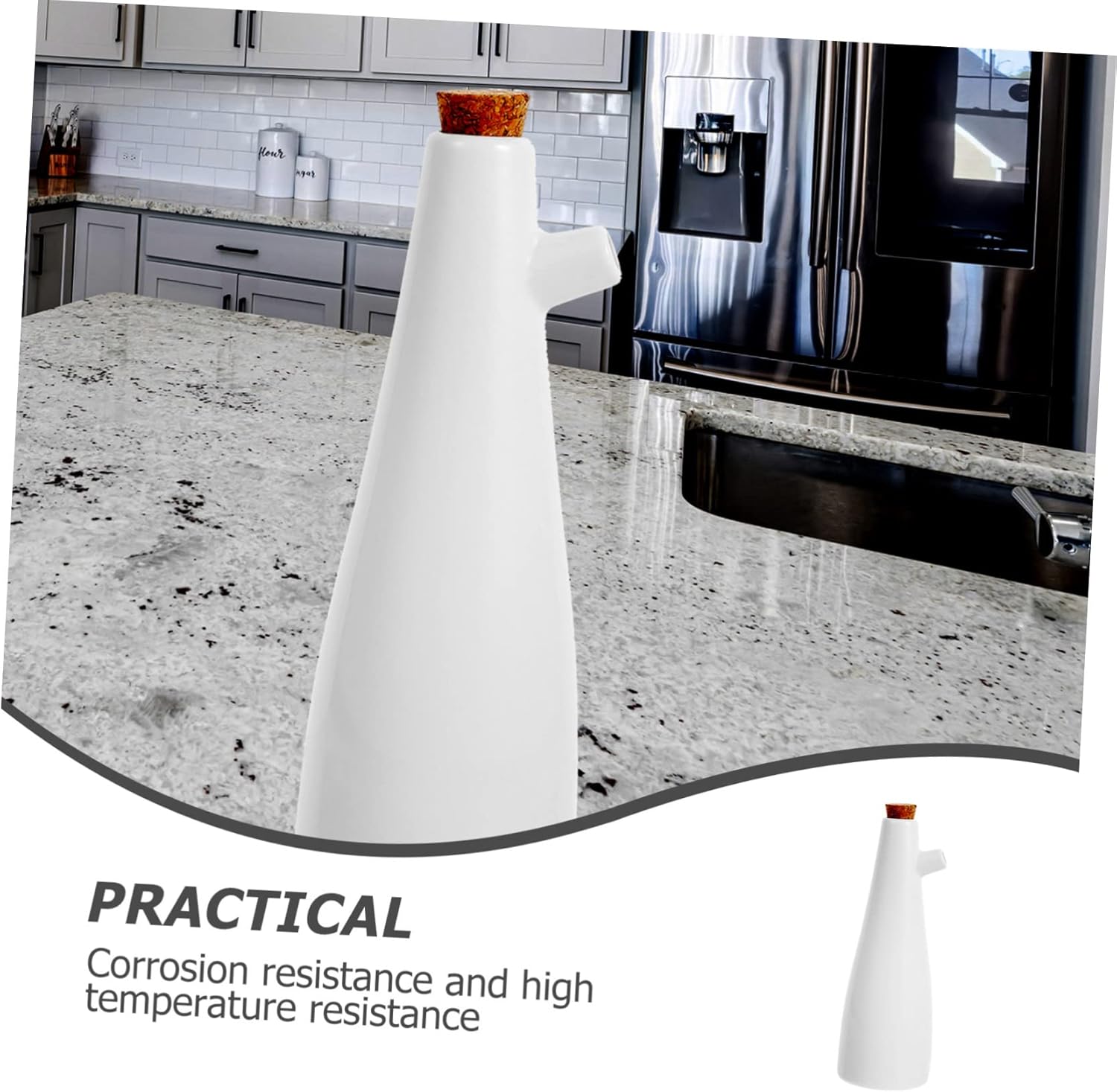 Ceramis Wood Soy Sauce Pot Multi-Function Oil Vinegar Dispenser - Japanese Style Kitchenessential