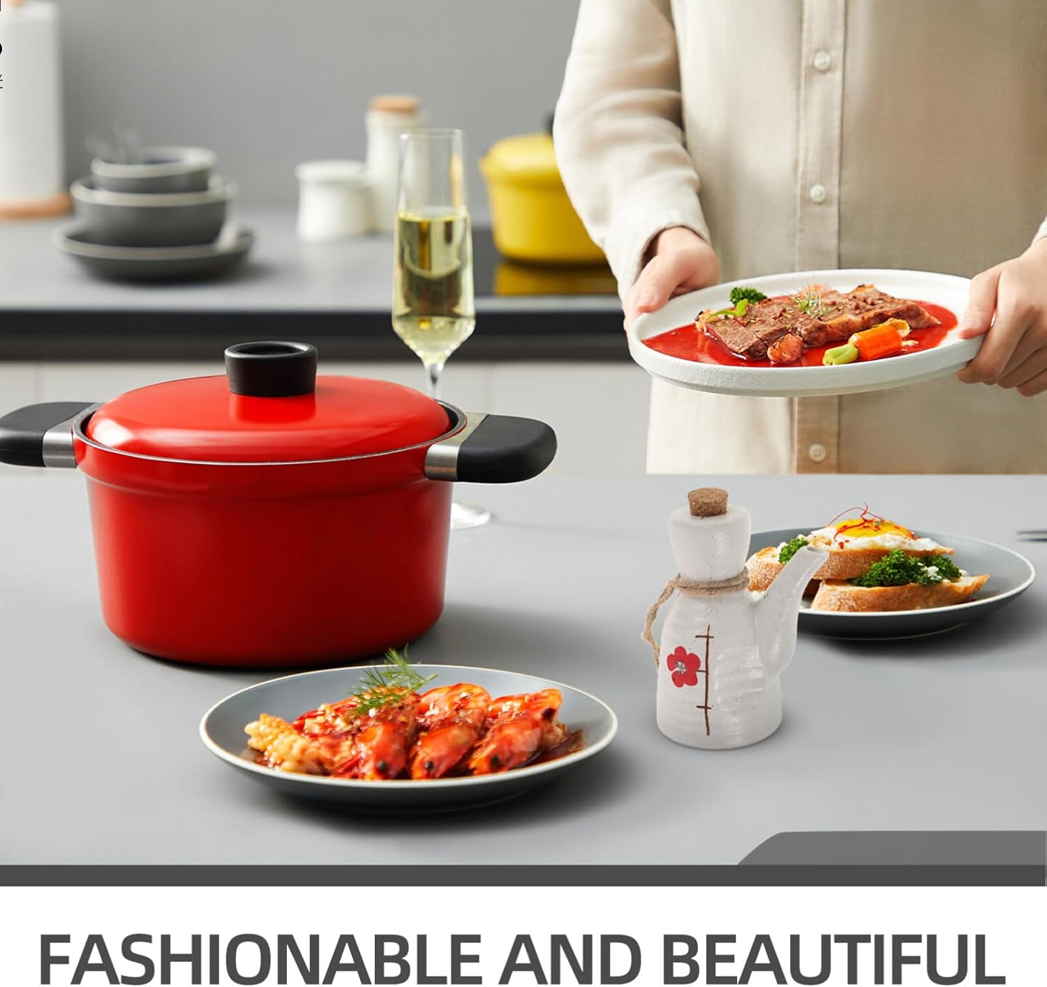 MagicLulu Ceramic Oil Dispenser and Condiment Pourer