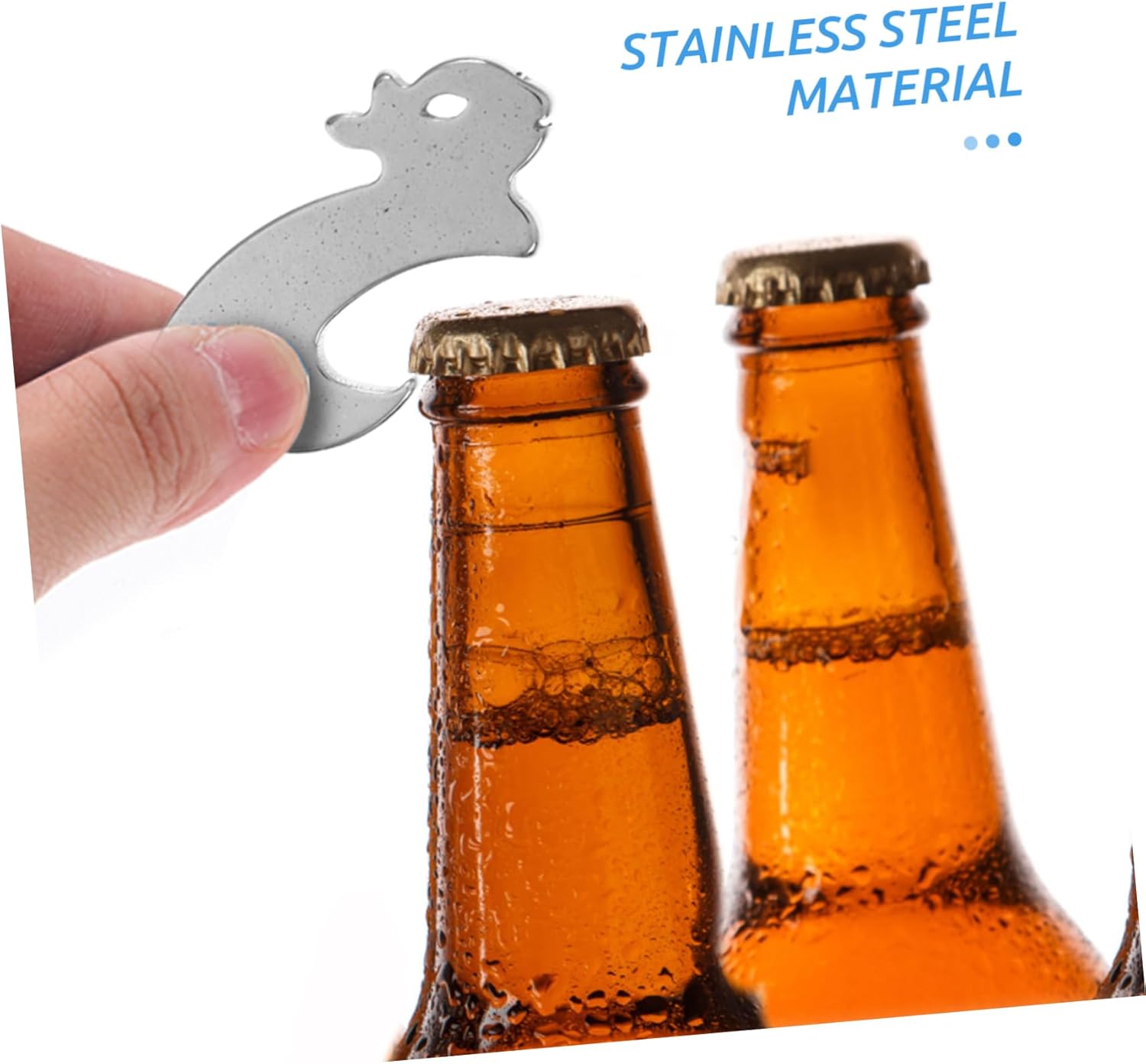 Beverage Bottle Opener with Creative Key Chain Design
