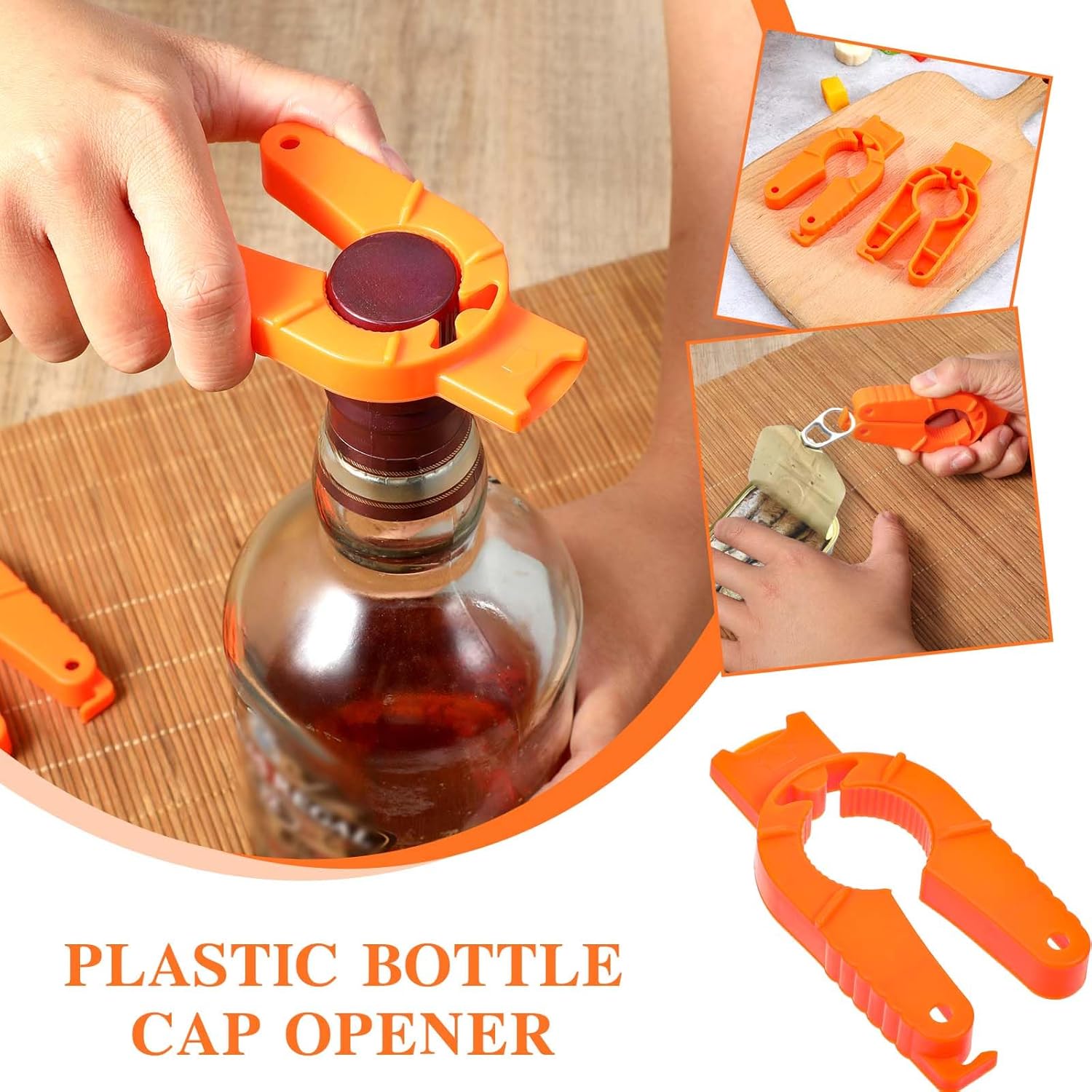4-Piece Water Bottle Cap Opener Set