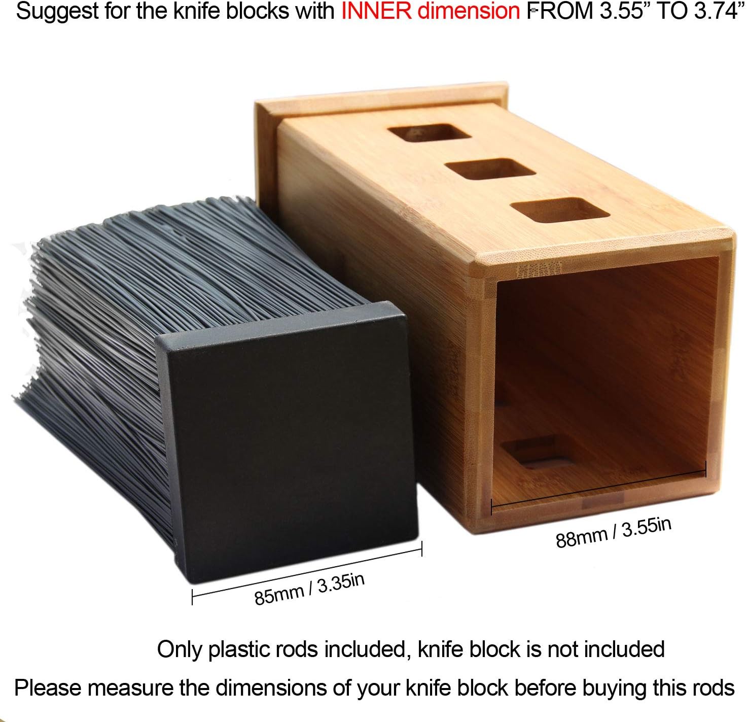 Secure and Durable Knife Block Replacement Rods HANZIUP Plastic Bristles