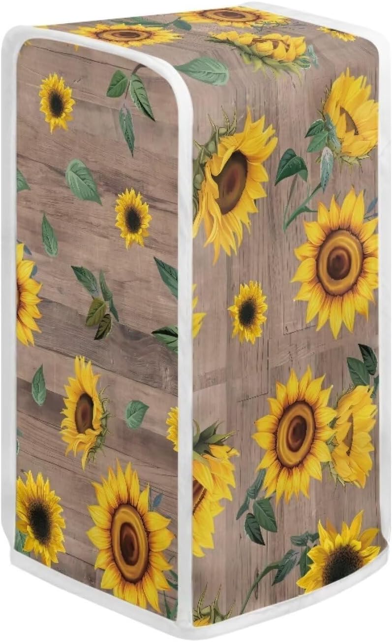 Wooden Sunflower Can Opener Cover for Home Kitchen