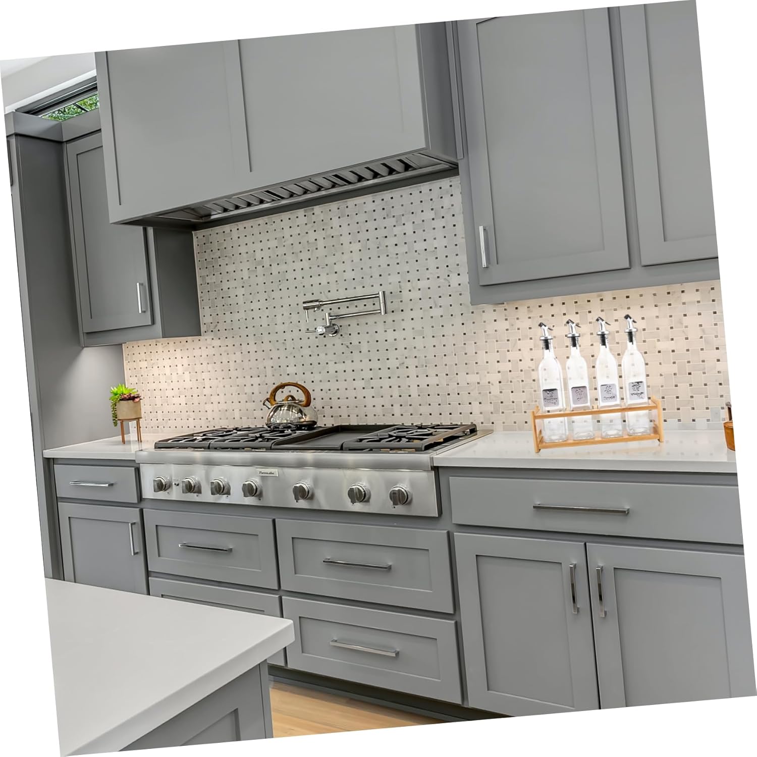 5-Piece Castor Soy Bottle Storage Shelf for Cooking Spices