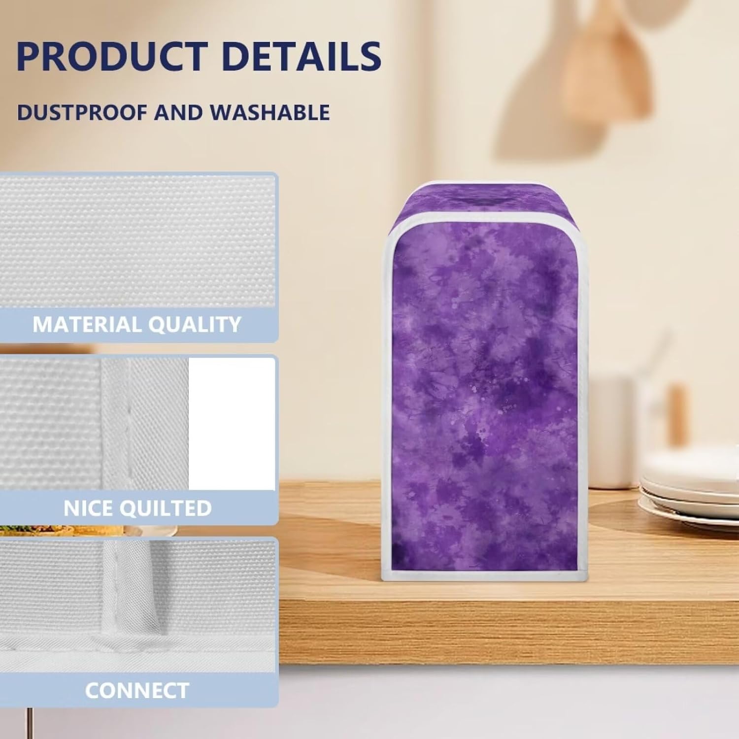 Purple Tie-Dye Can Opener Cover