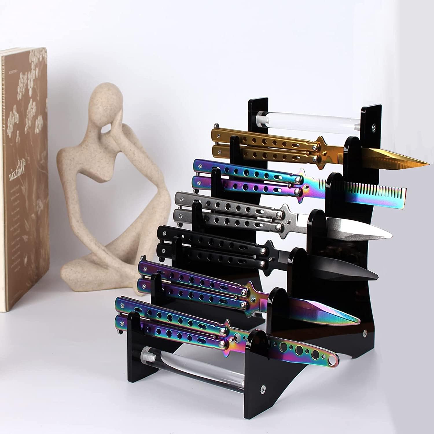 HHUXIUE Acrylic Knife Display Case