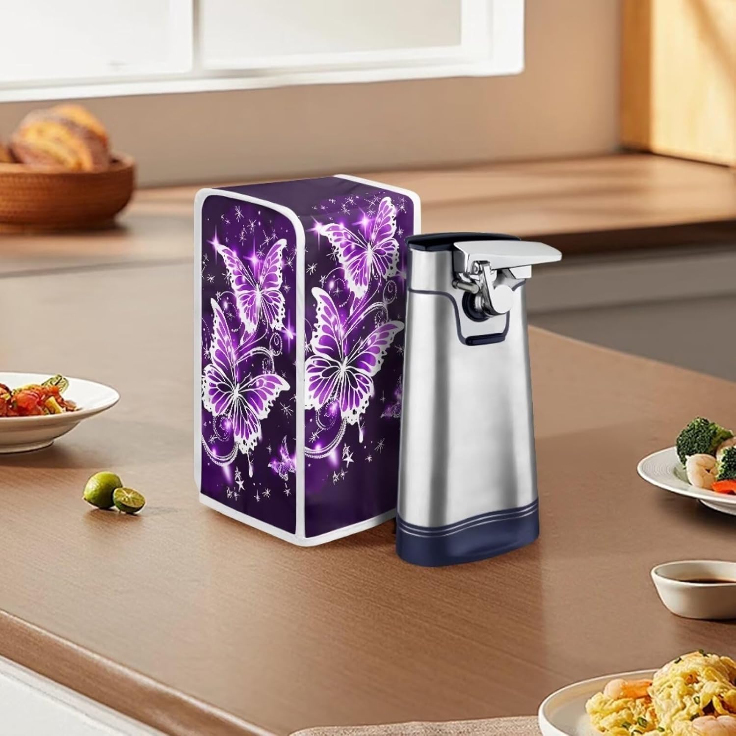 ZUXONGSY Purple Electric Can Opener Dust Cover