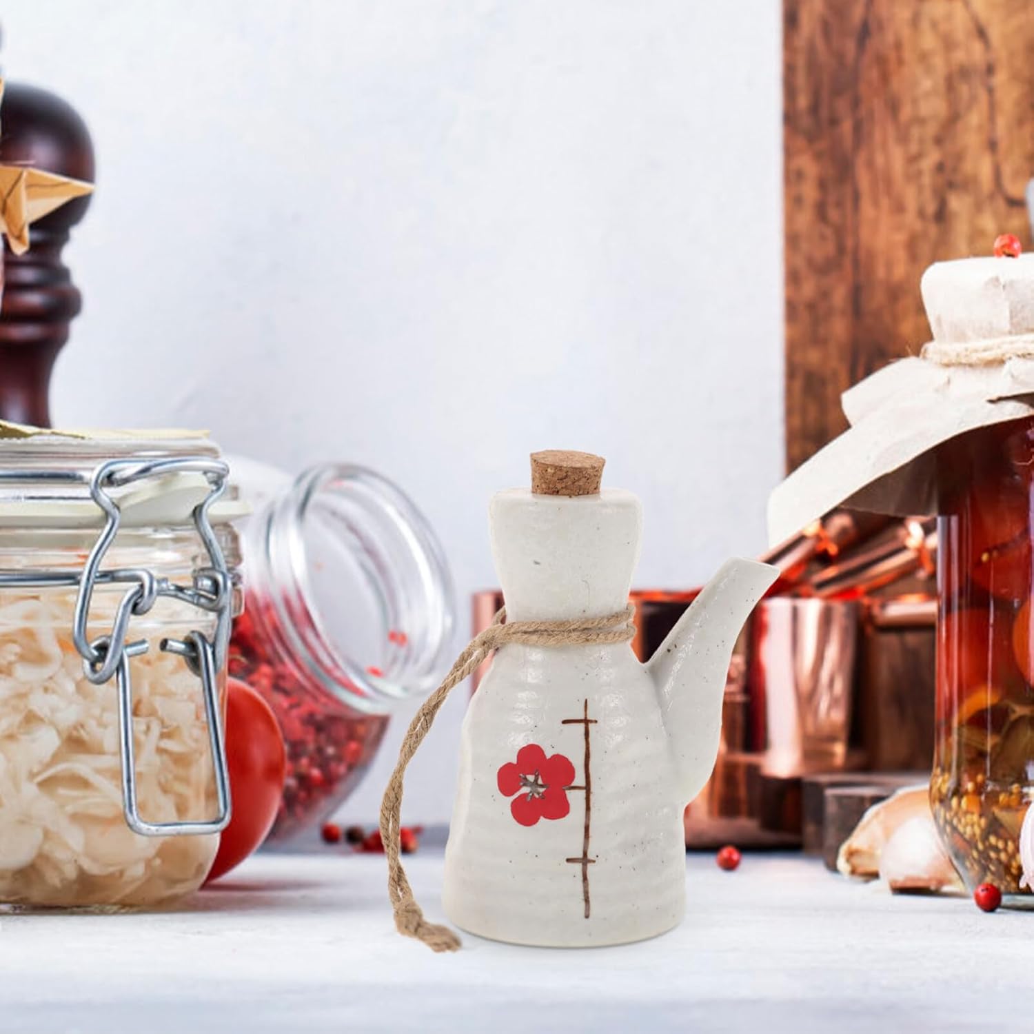 MagicLulu Ceramic Oil Dispenser and Condiment Pourer
