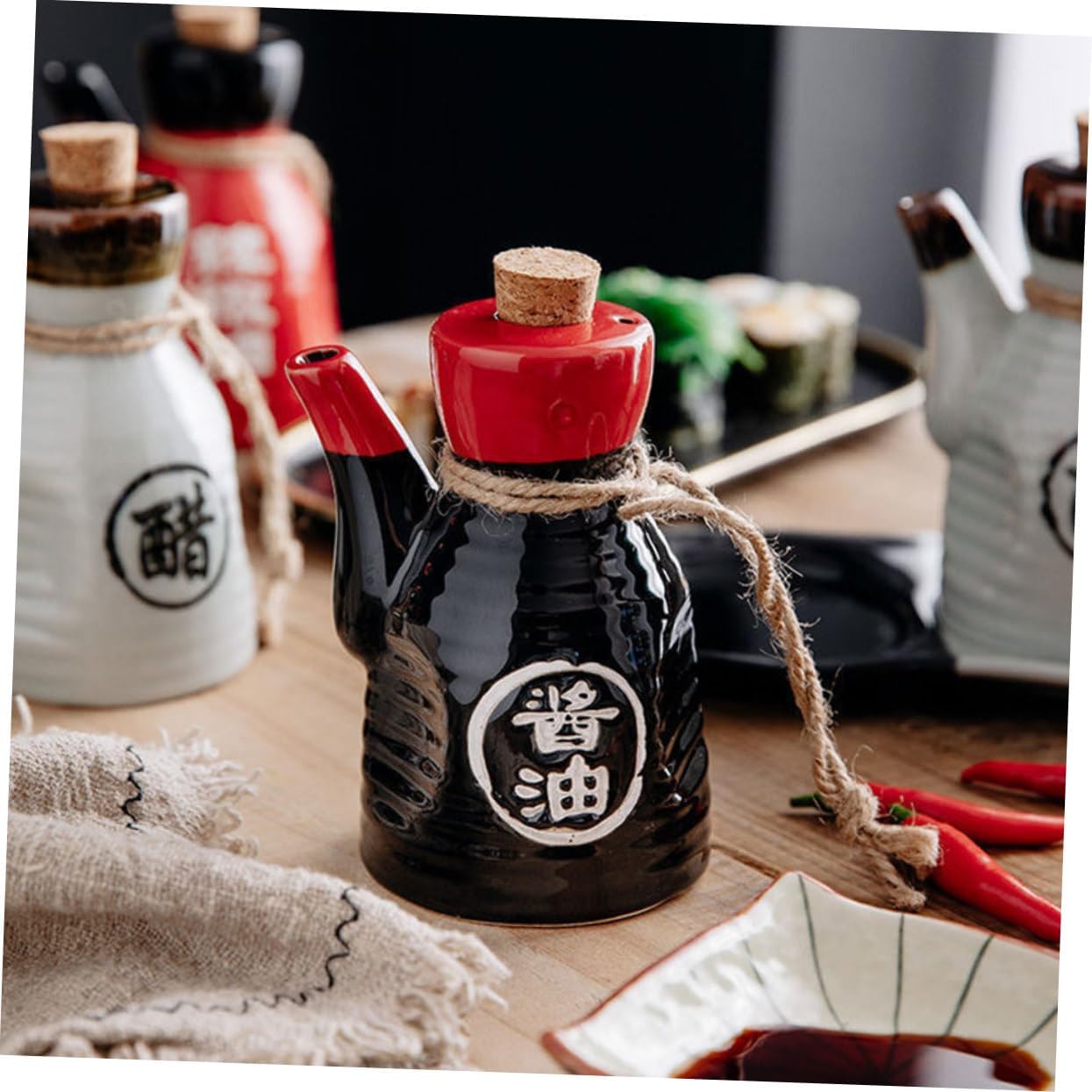 Japanese-Crafted Ceramic Oil Dispenser