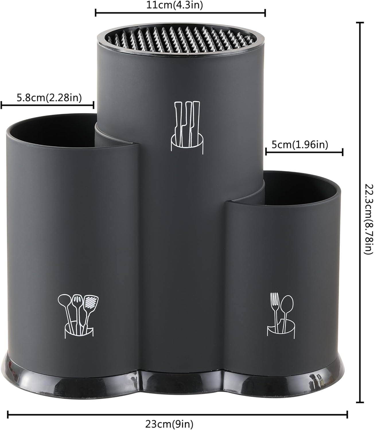 JJOO 3-in-1 Knife Holder Kitchen Organization