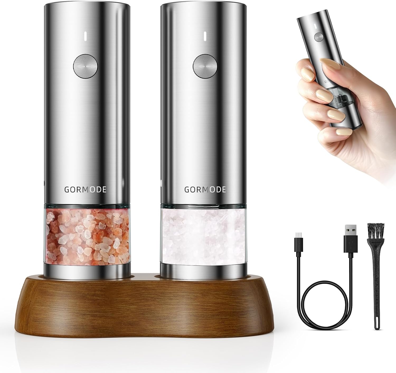 Versatile Salt Pepper Grinder Set
