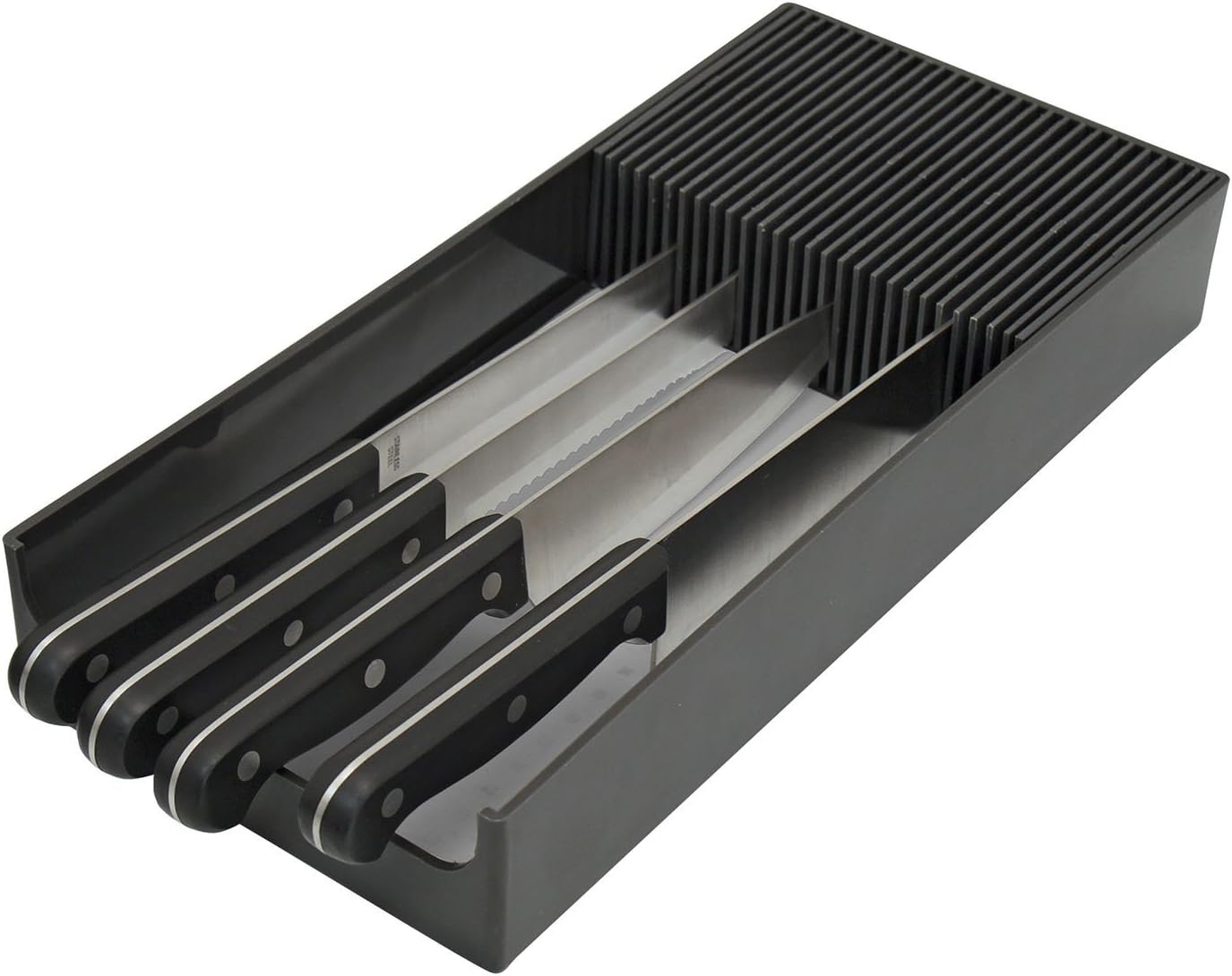 Knife Dock Plastic Knife Drawer Organizer for Kitchen Storage