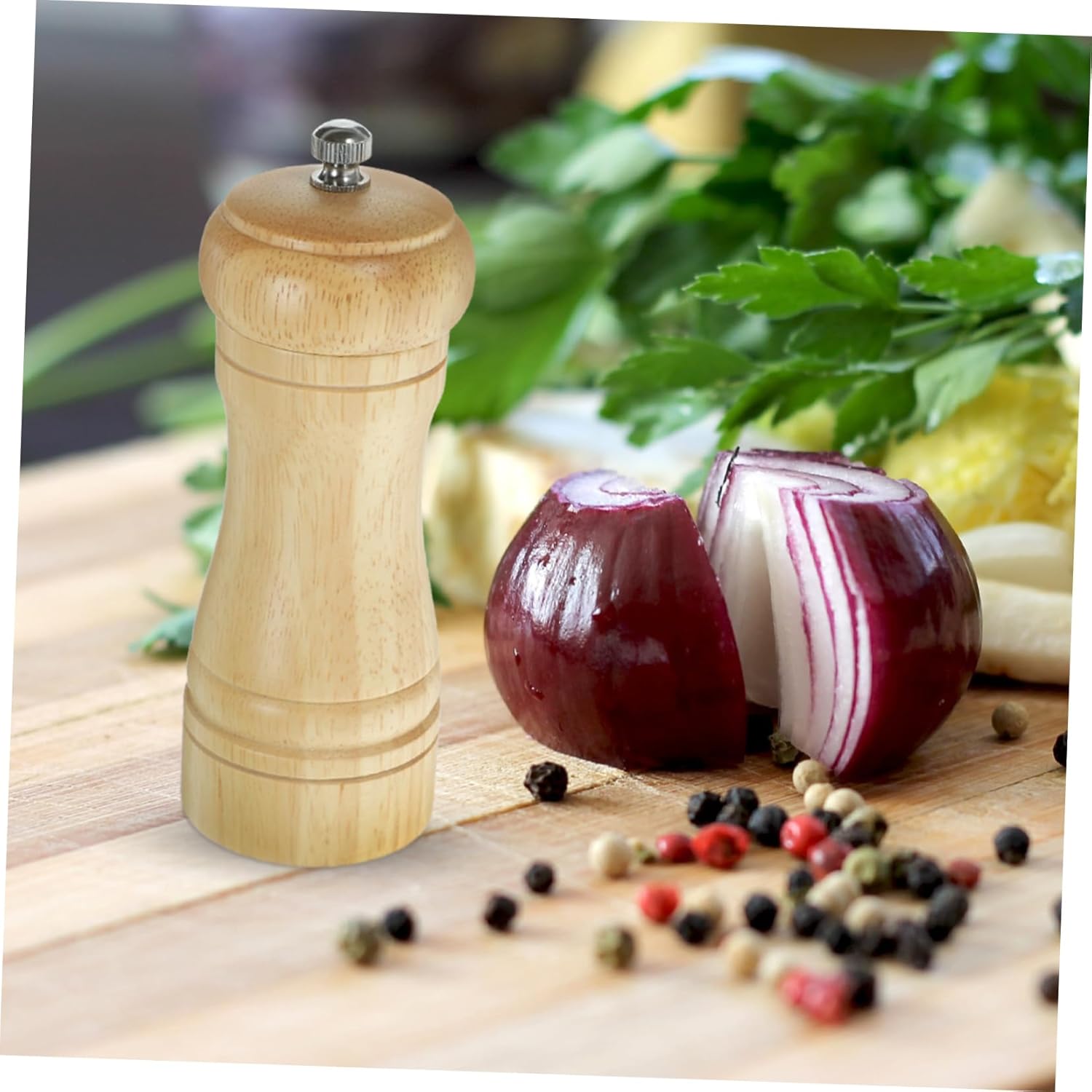 4-inch Manual Pepper Mill Set Salt Pepper Refillable