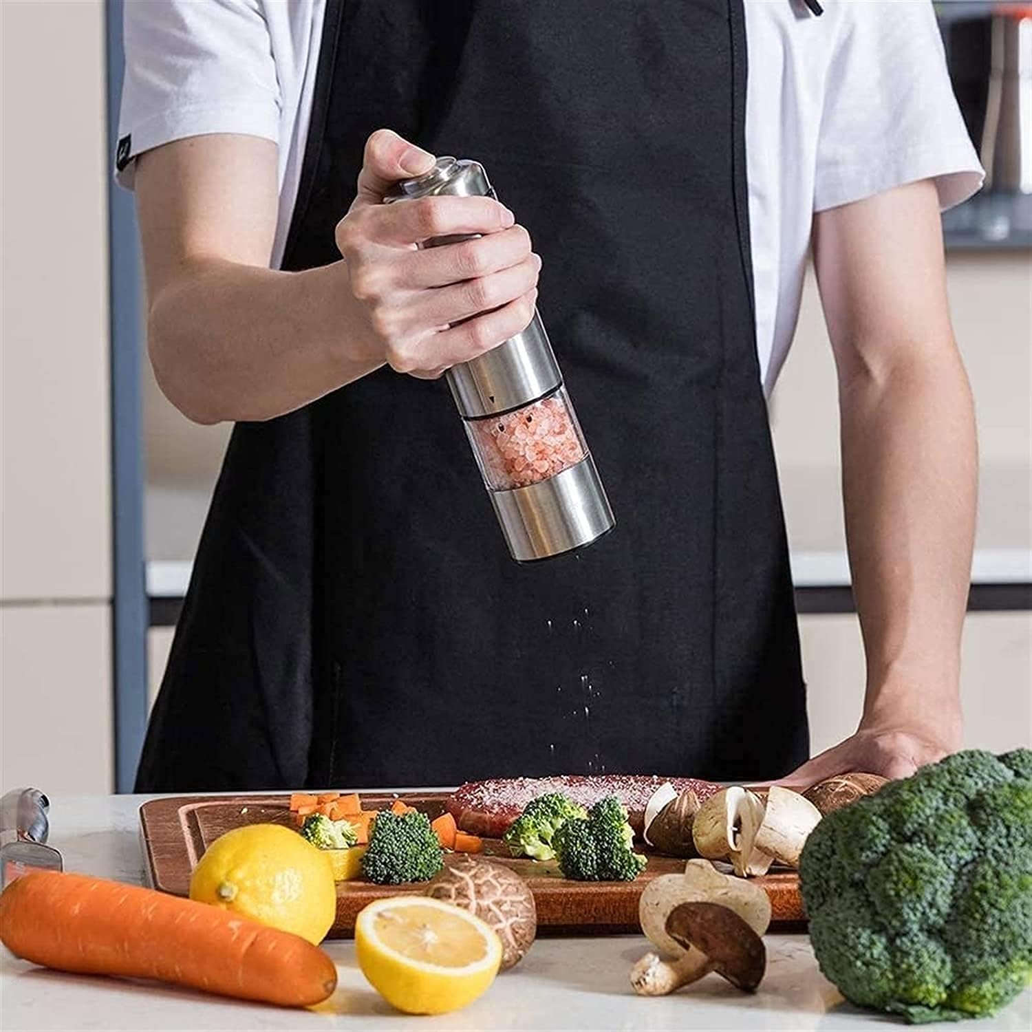 KAABETO Electric Salt Pepper Grinder Set for a Breeze