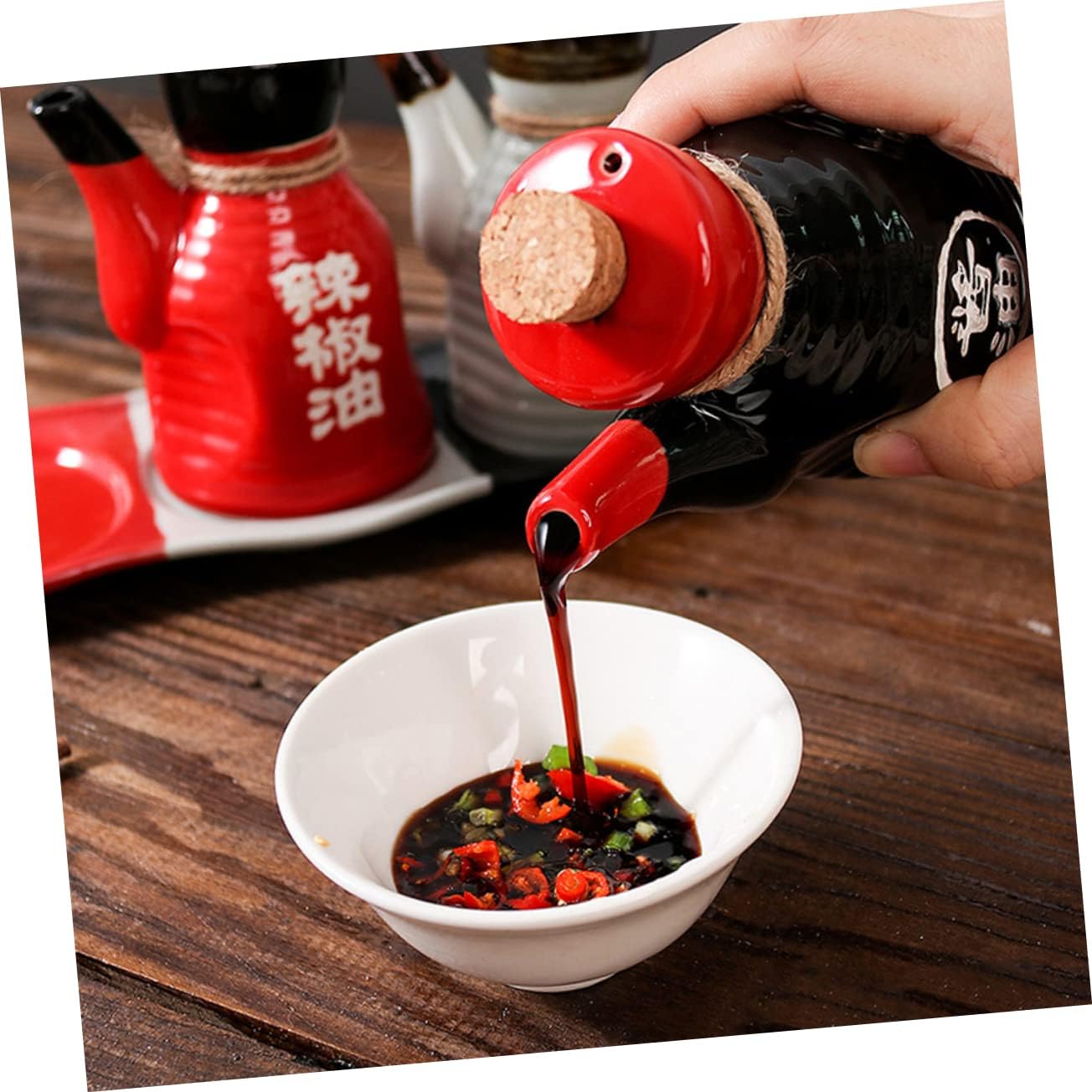 Japanese-Crafted Ceramic Oil Dispenser