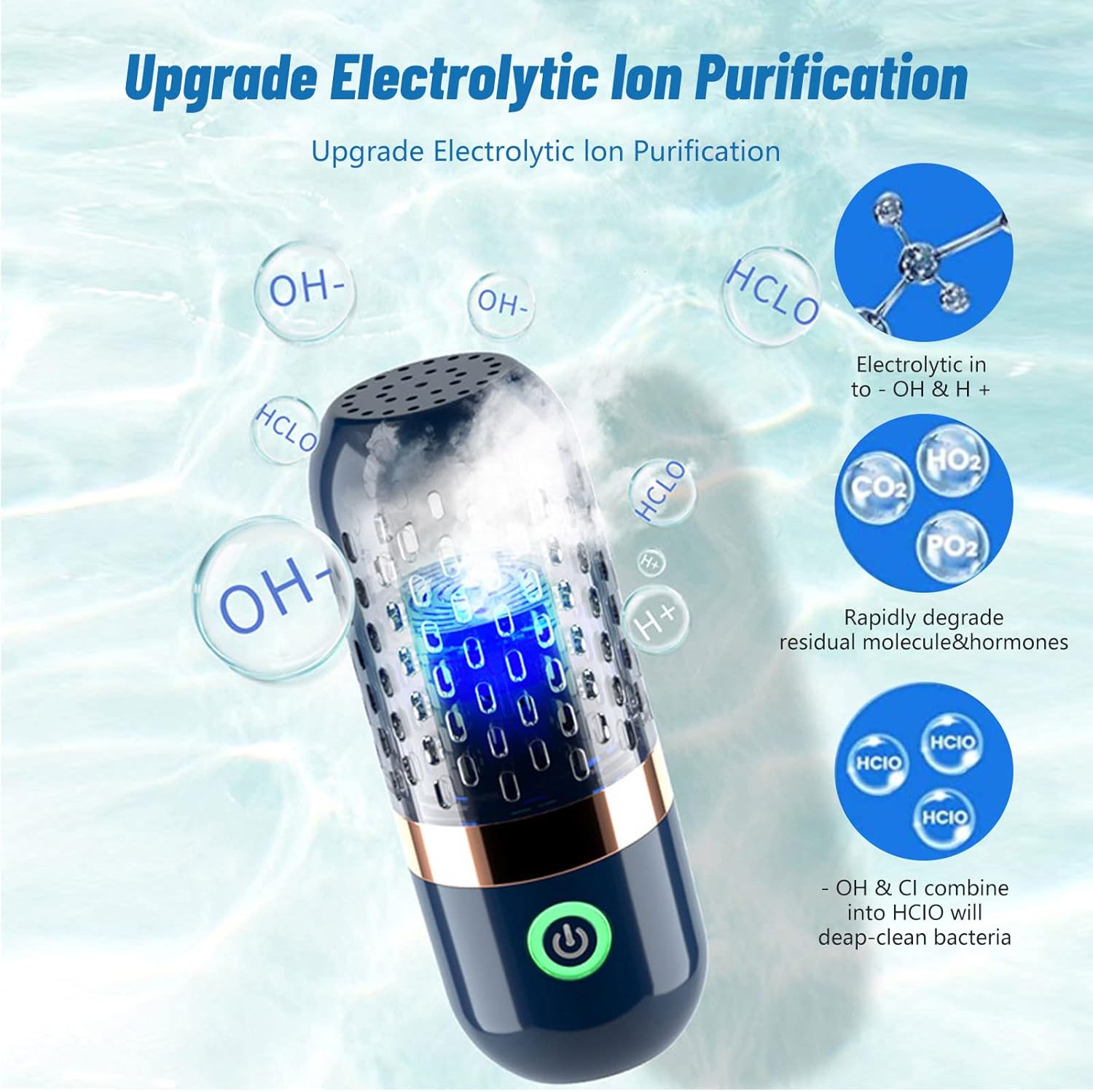 3000mAh Veggie Cleaner with OH-ion Purification Technology