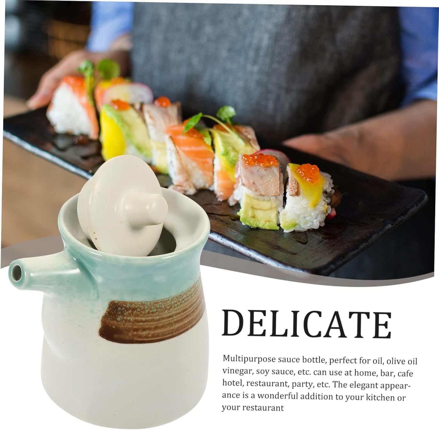 Hoement Ceramic Sauce Dispenser