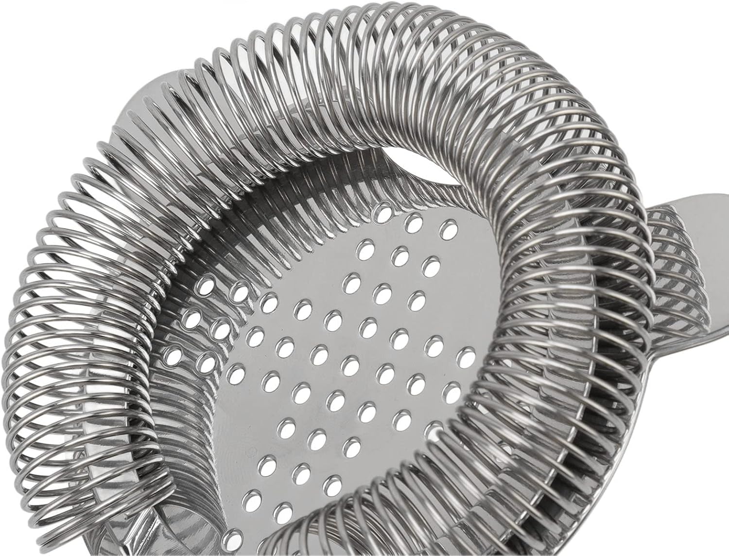 Premium 304 Stainless Steel Cocktail Strainer - Perfect for Home Restaurant Use