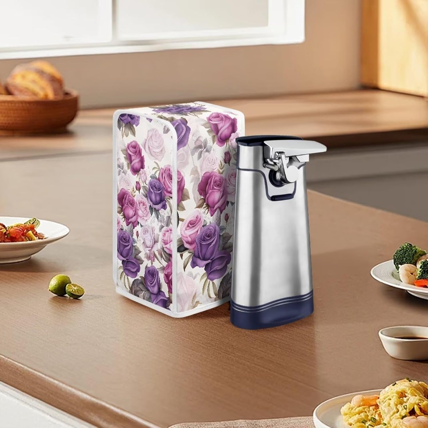 CREAMIC Purple Butterfly Can Opener Cover