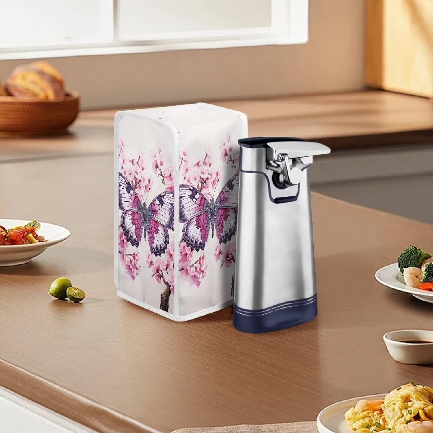 Lining Your Kitchen with Anzejudy Butterfly Flower Can Opener Cover