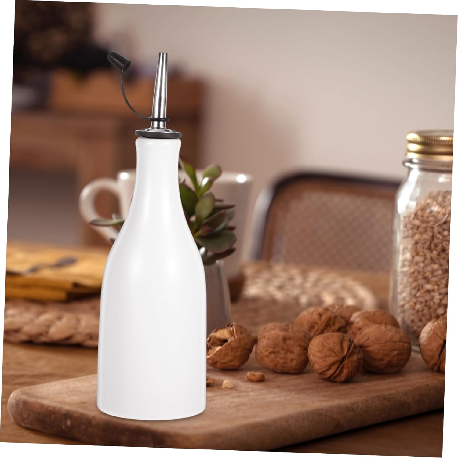 Ceramic Oil Dispenser for Kitchen Use