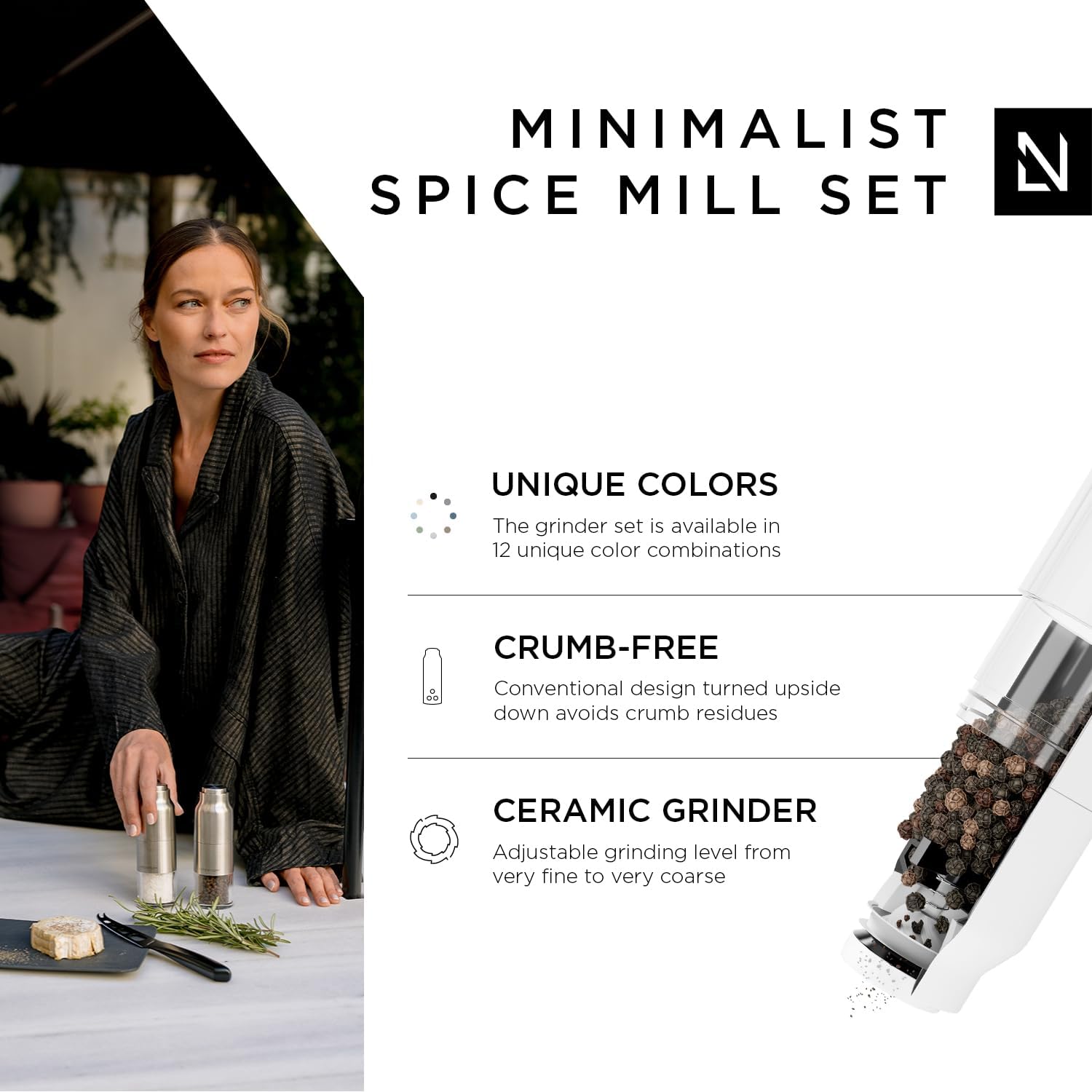 Lars NYSM Salt Pepper Mill Set