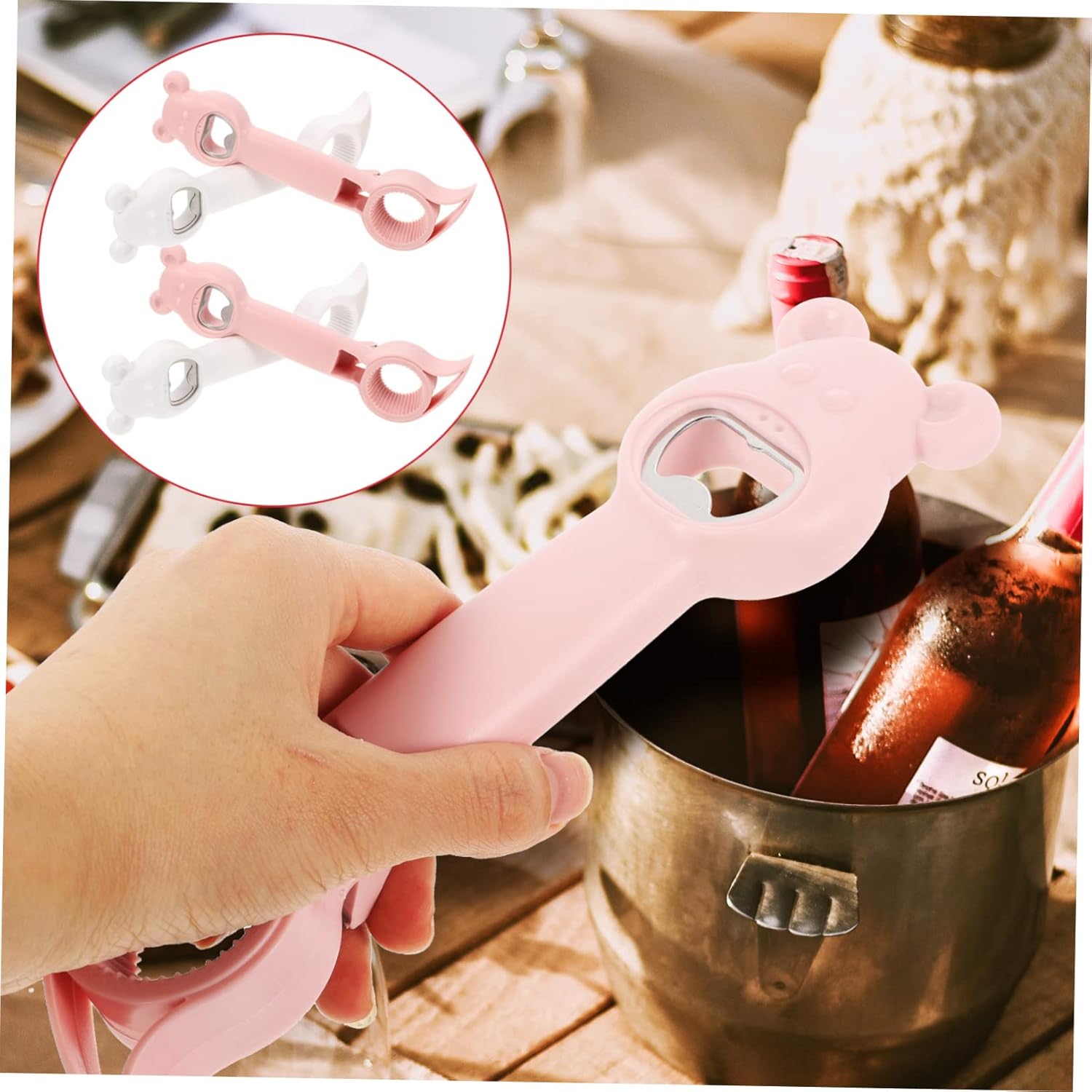 Elder-friendly 4-in-1 Bottle Can Opener