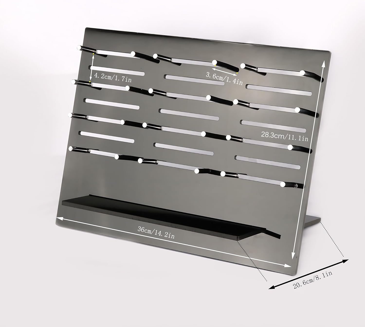 13 Knives Display Organizer Acrylic Storage Rack