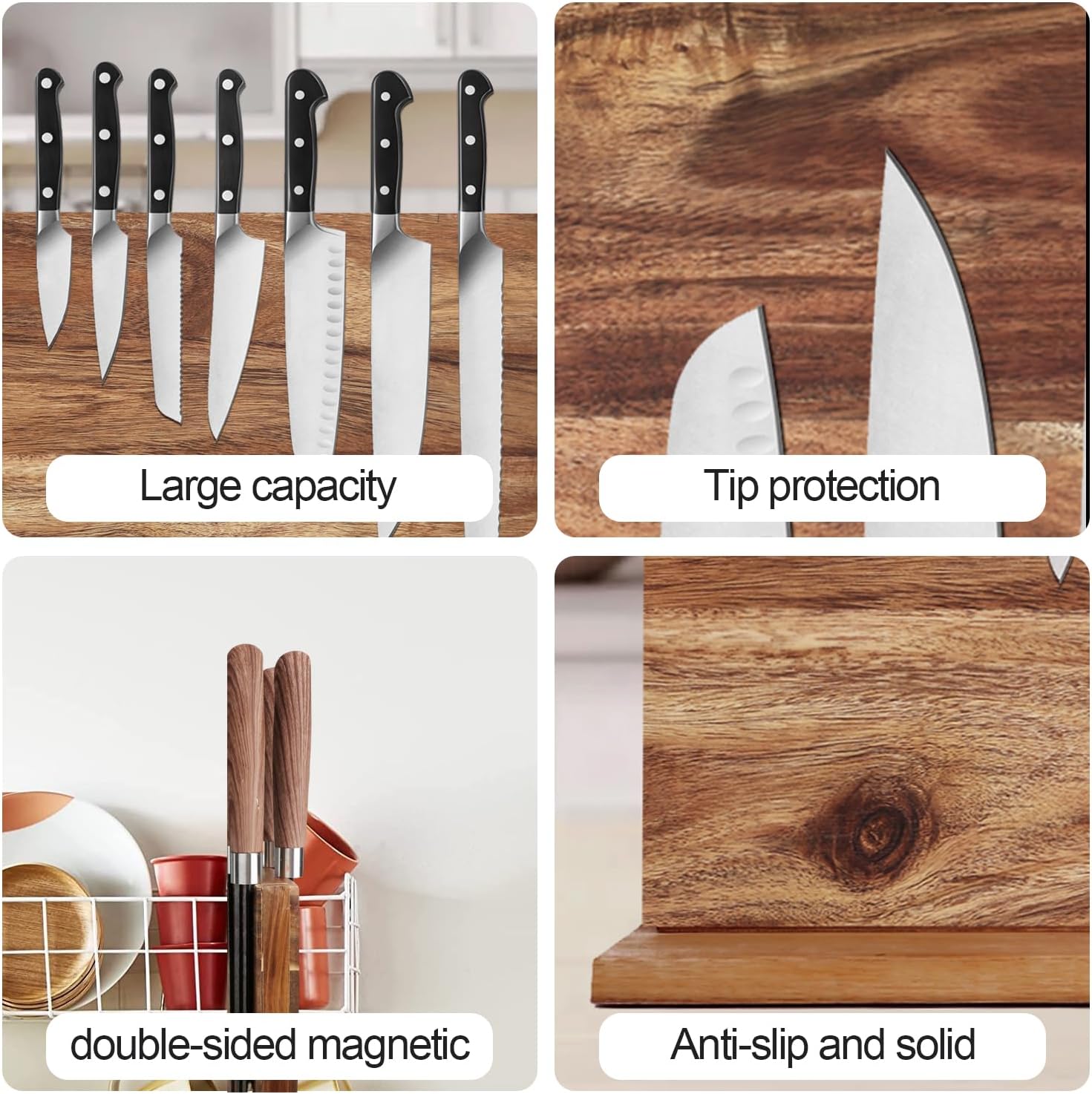 Uniharpa Magnetic Knife Block