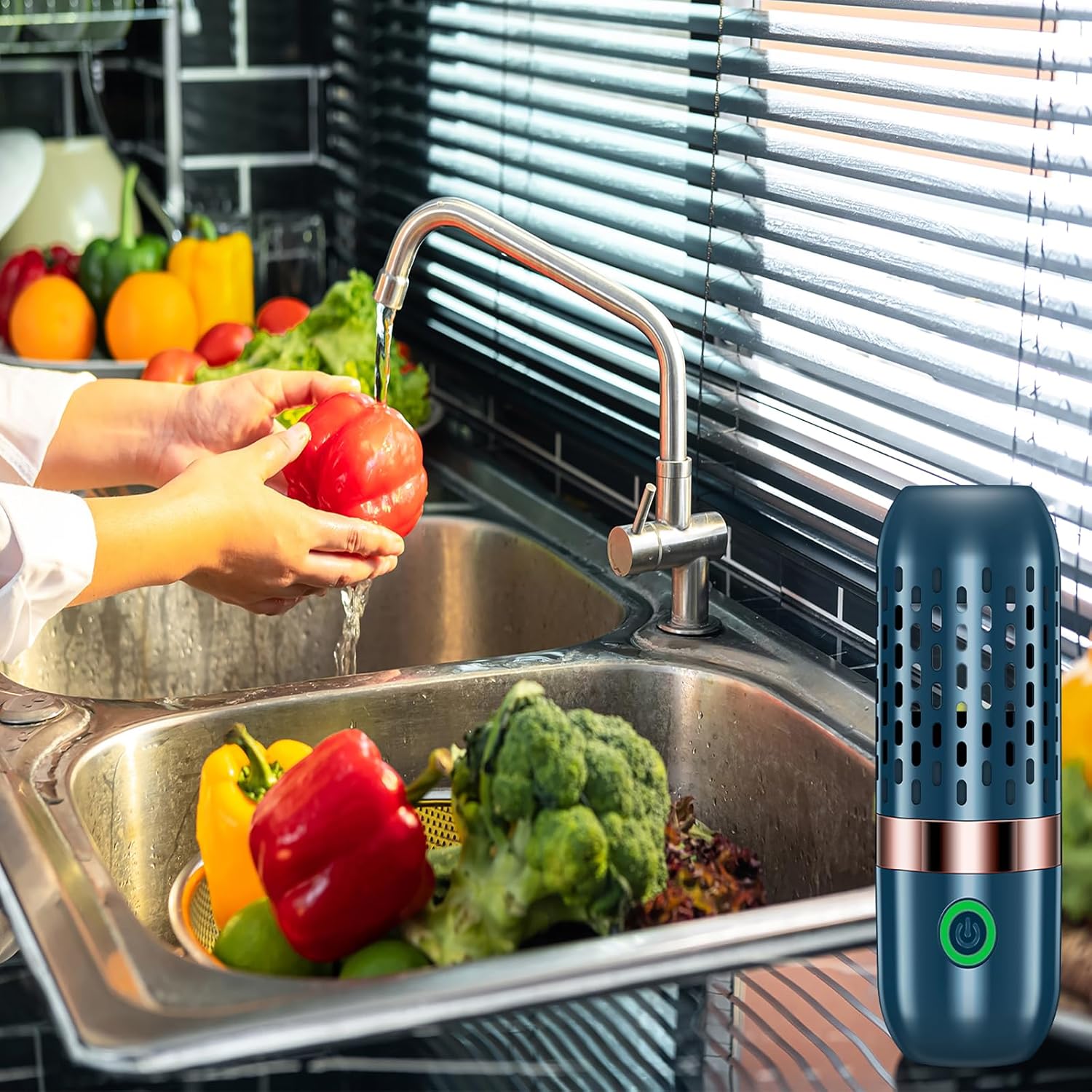Fast Portable Fruit and Vegetable Washer