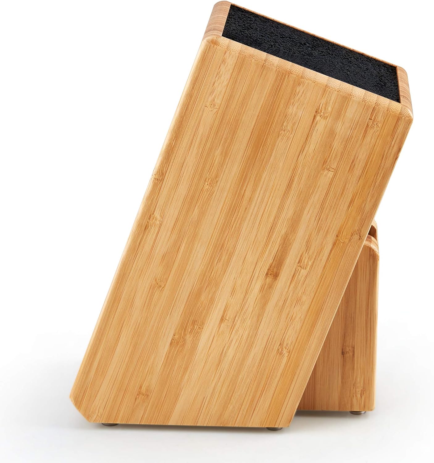 Bamboo Knife Storage Block Slash 10-Inch