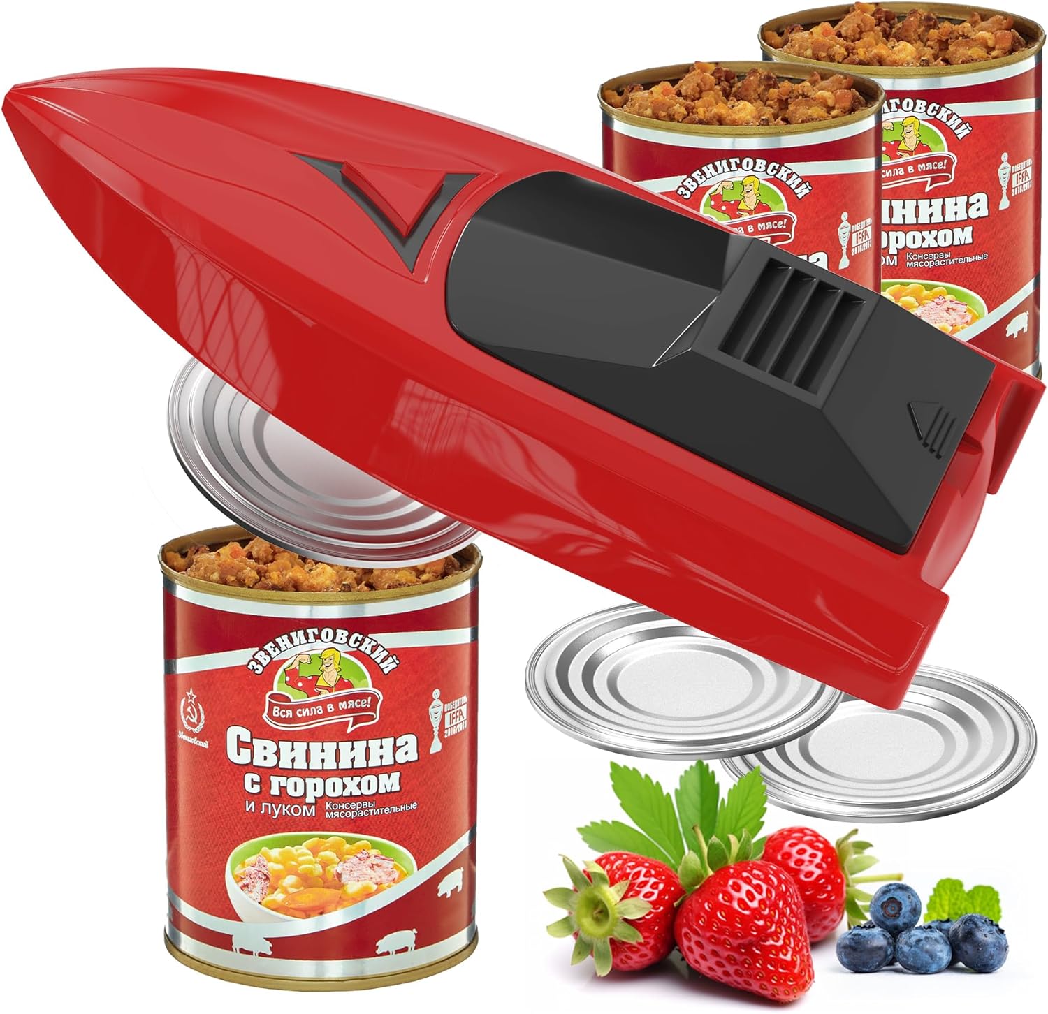 Housiwill Electric Can Opens Smooth Edge for Safe Kitchen Use