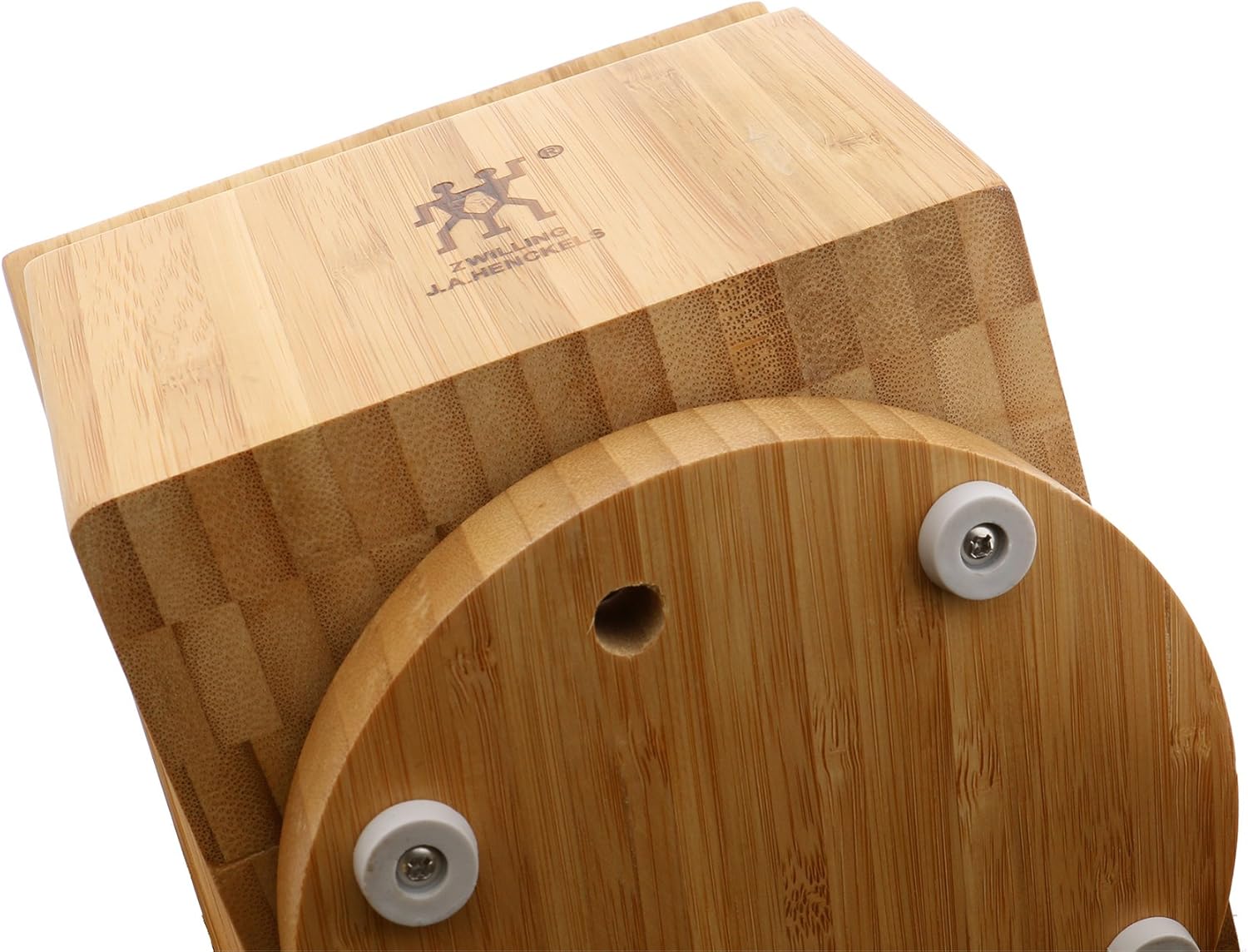 ZWILLING 26-Slot Swivel Bamboo Knife Block