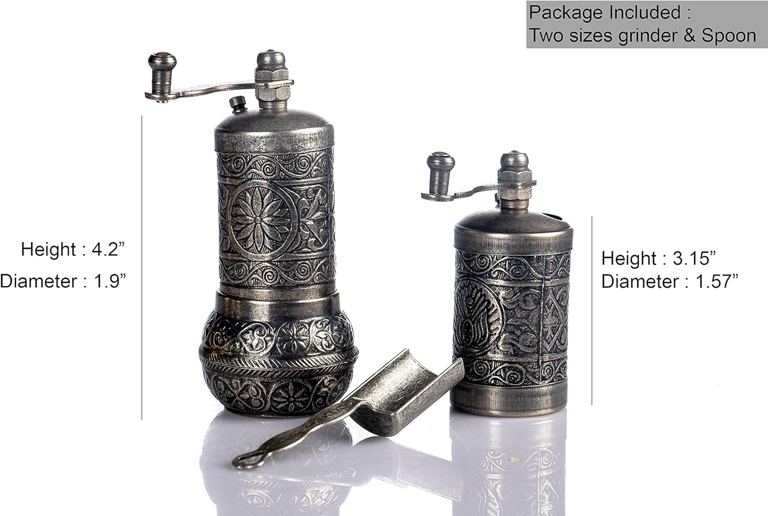 Unlock Flavor with the MOOGCO Pepper Grinder Mill Dark Silver